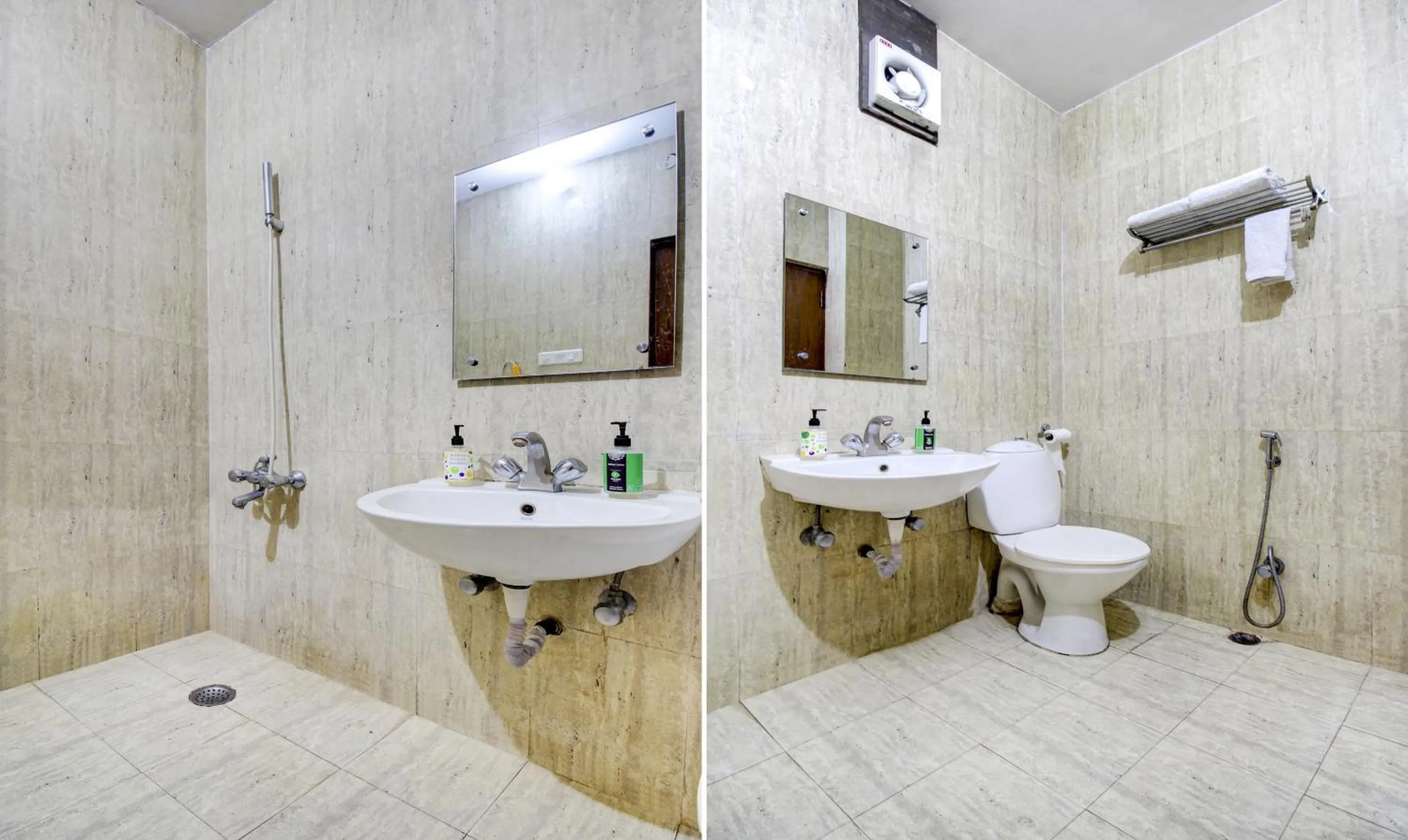 Shower in Hotel Amanda