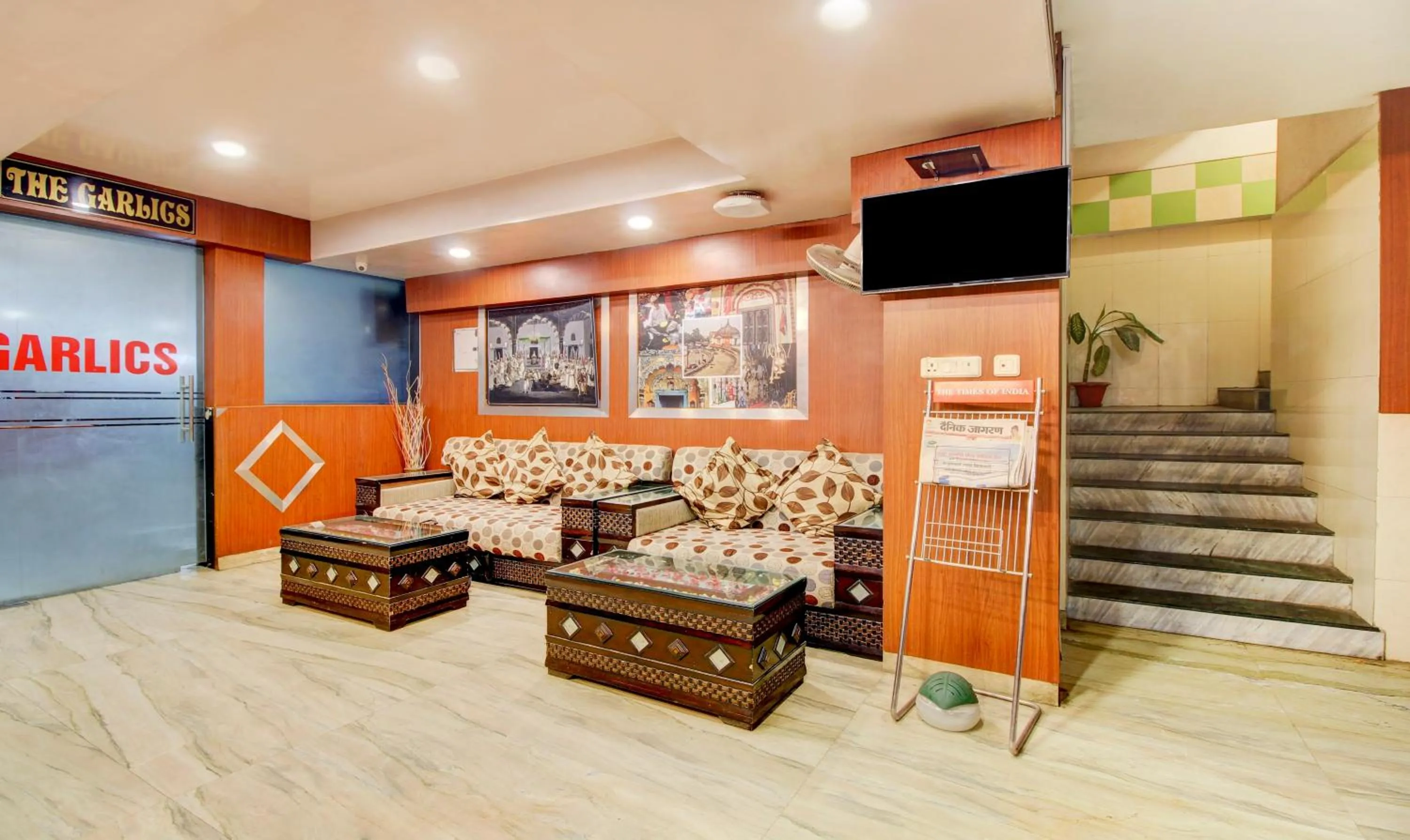 Seating area in Hotel Amanda