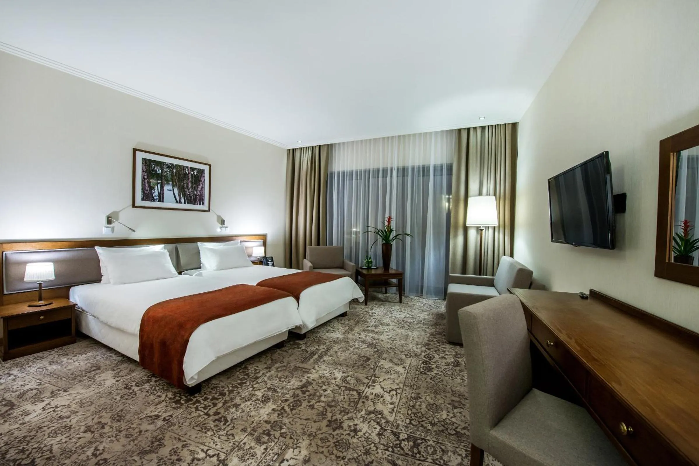 Bed in Hotel Arłamów