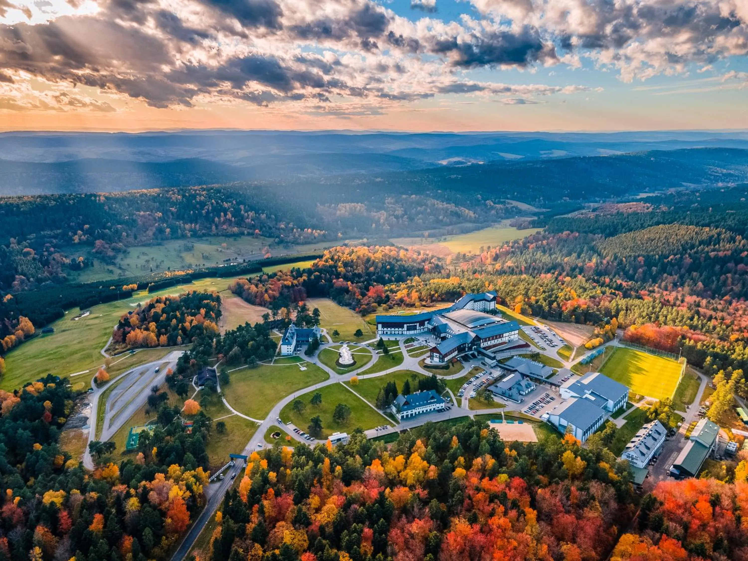 Bird's eye view in Hotel Arłamów