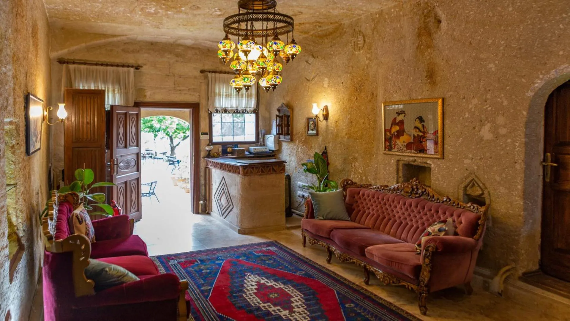 Lobby or reception in Cappadocia Abras Cave Hotel