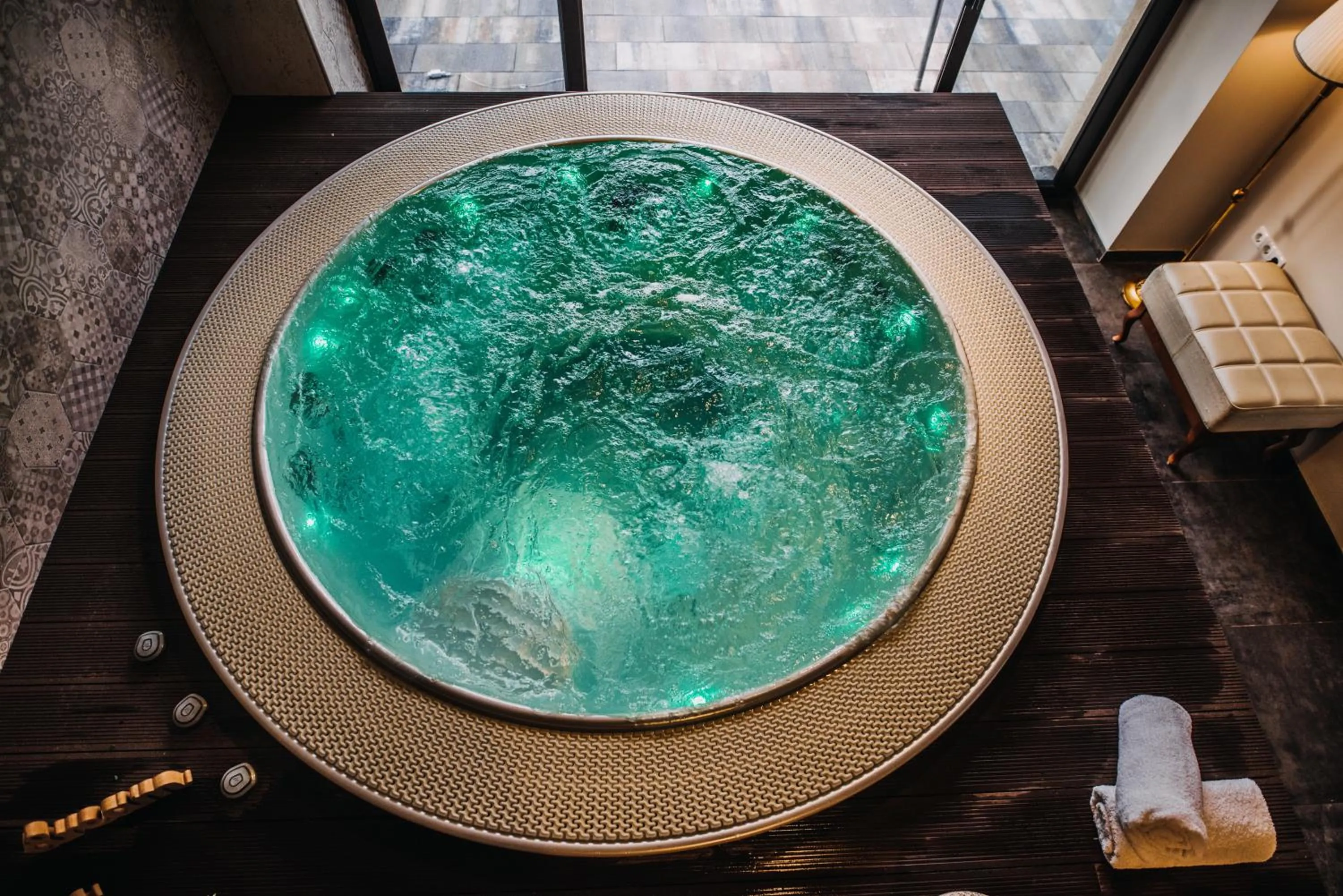 Hot Tub in Hotel Kostelski Buk