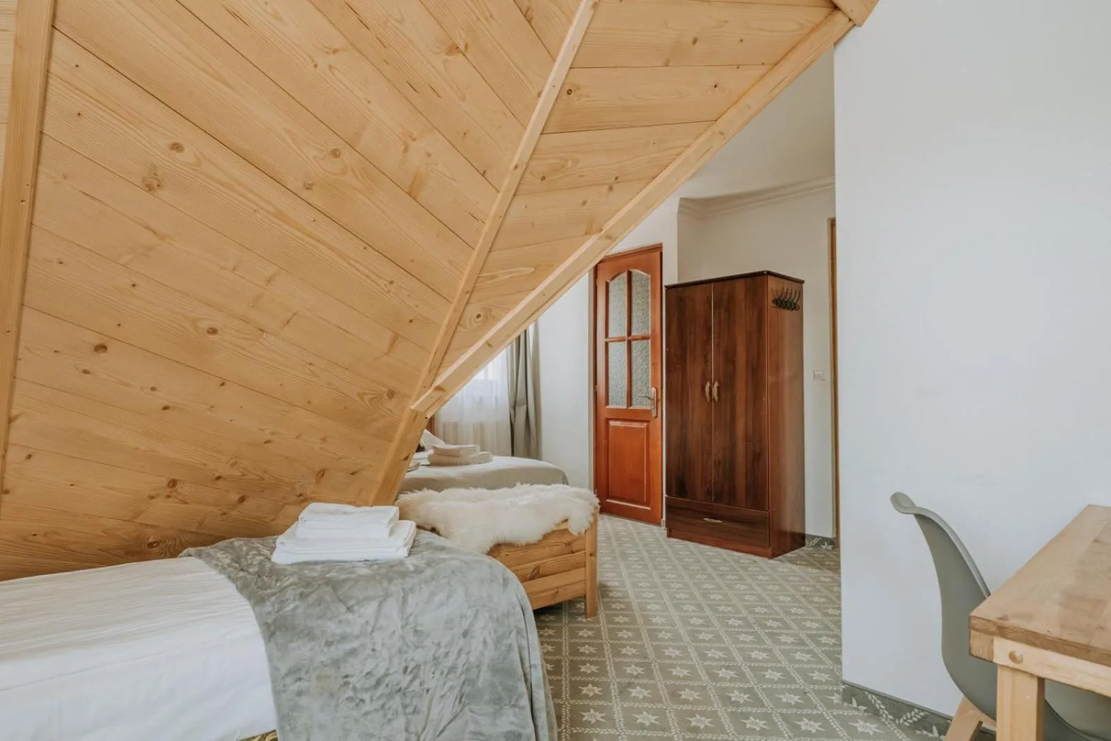 Bed in Willa Swoboda Garden Spa