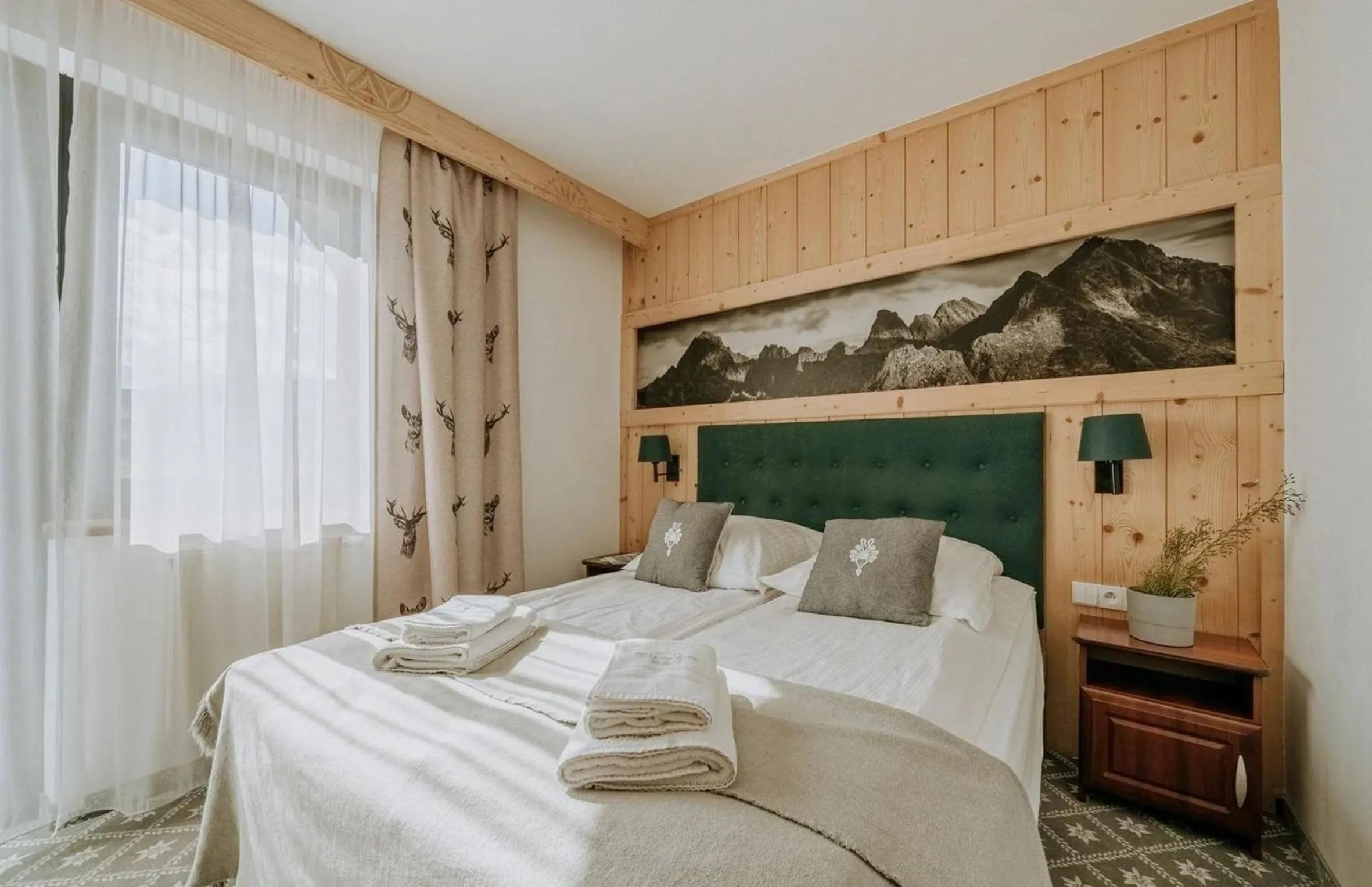 Bed in Willa Swoboda Jacuzzi & Sauna