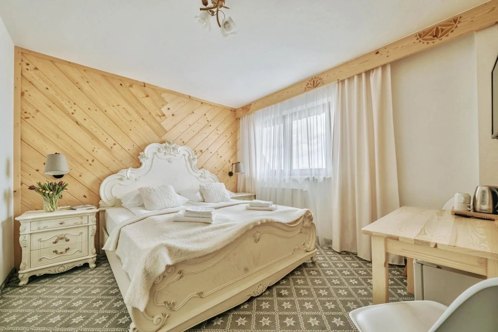 Bed in Willa Swoboda Garden Spa