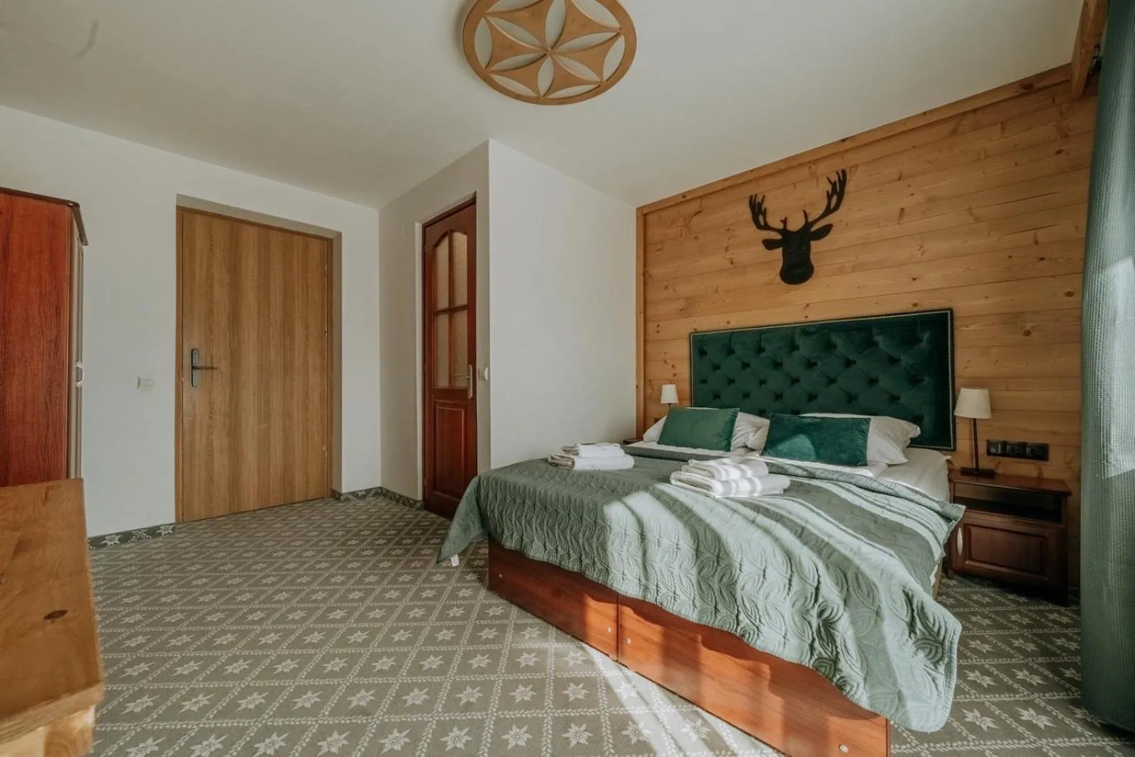 Bed in Willa Swoboda Garden Spa