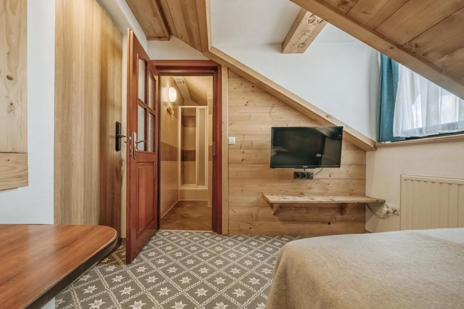 Bed in Willa Swoboda Garden Spa