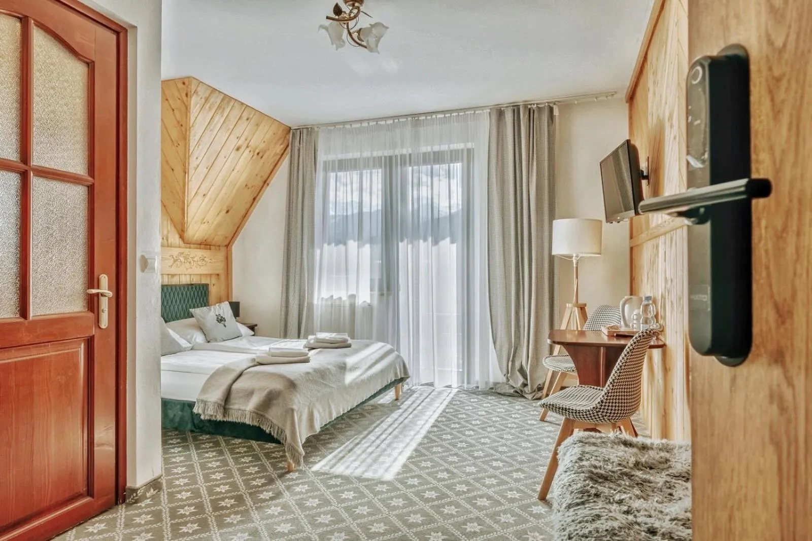 Bed in Willa Swoboda Garden Spa