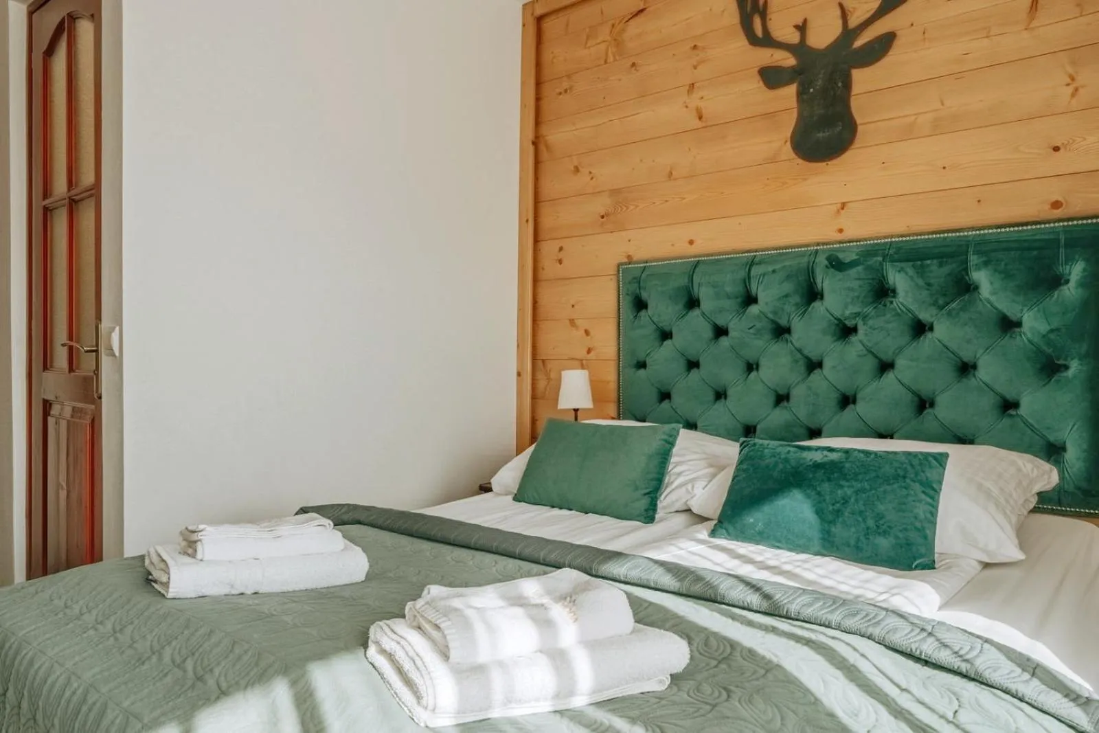 Bed in Willa Swoboda Garden Spa