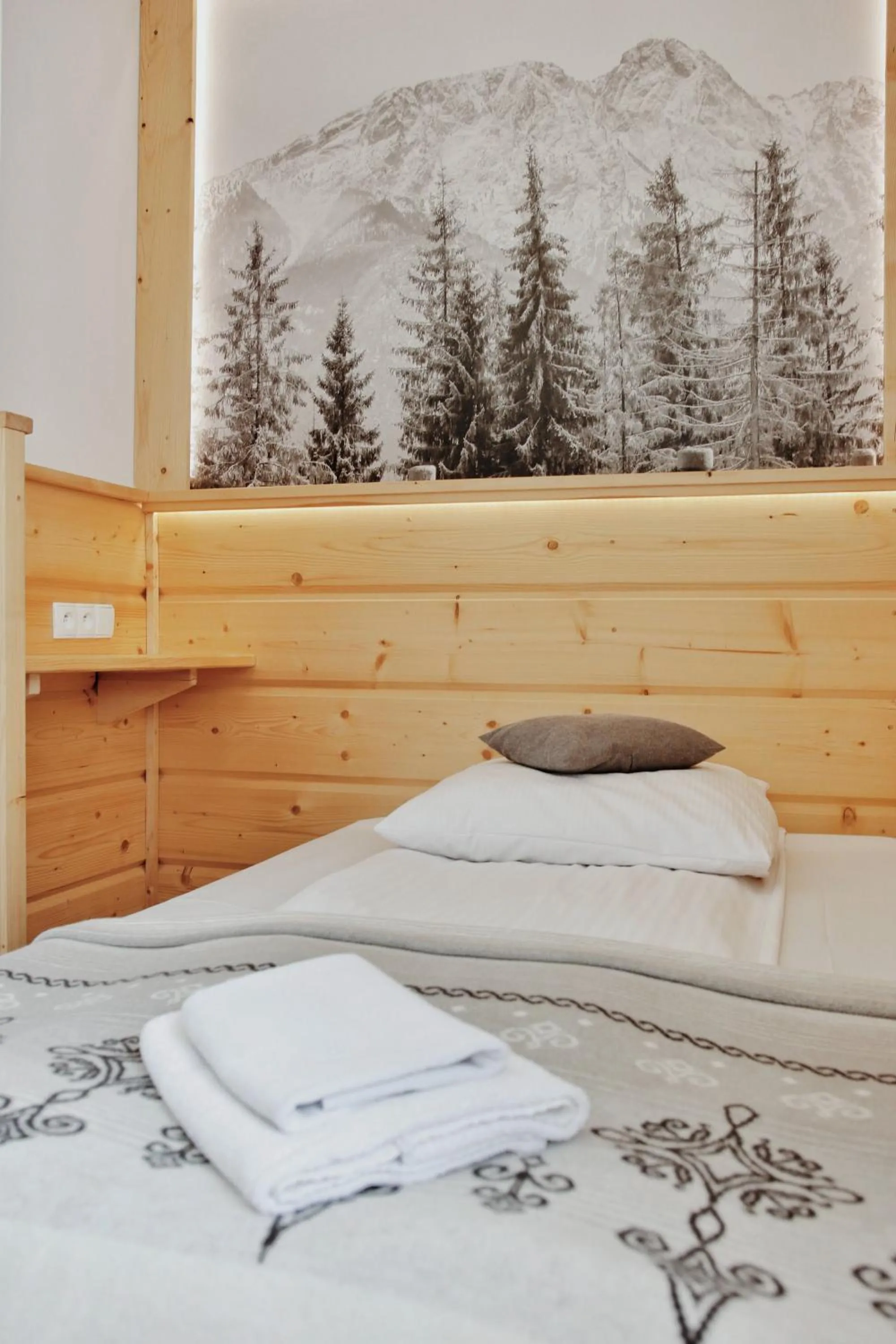 Bed in Willa Swoboda Garden Spa