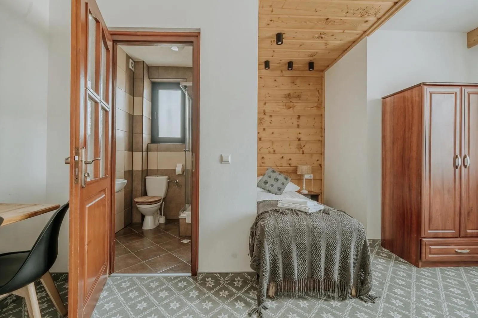 Bed in Willa Swoboda Garden Spa