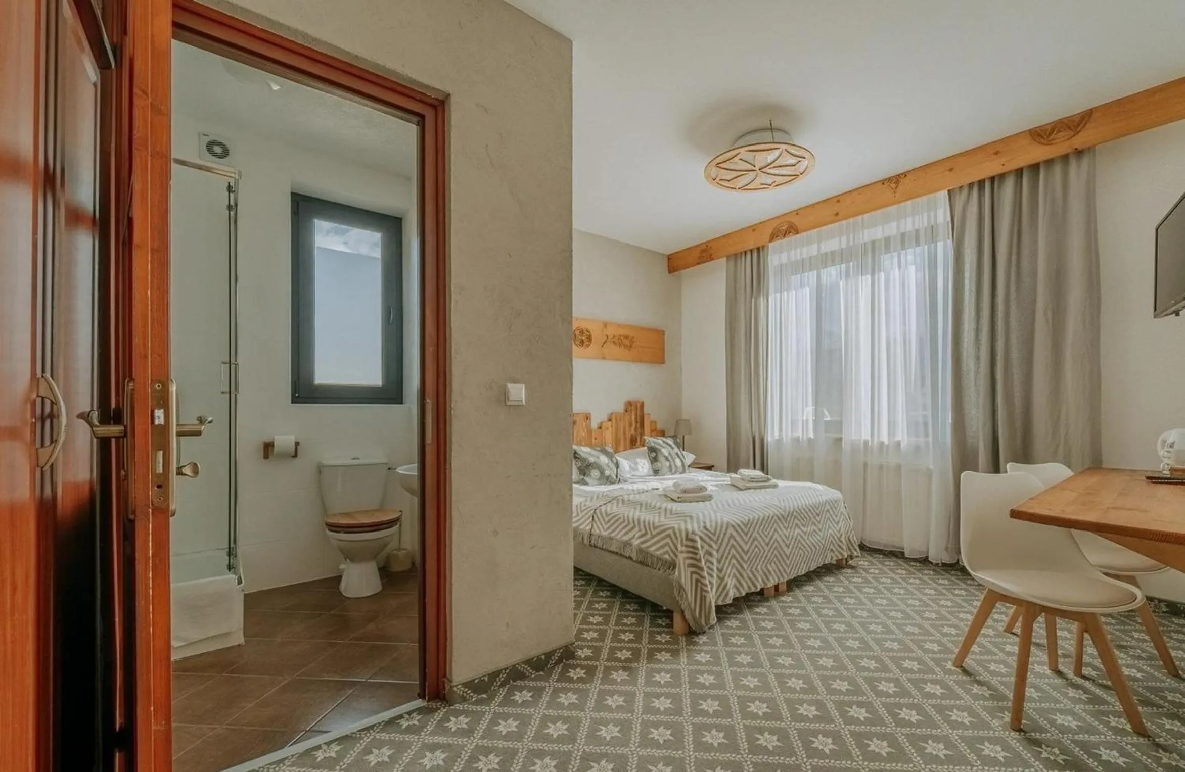 Bed in Willa Swoboda Jacuzzi & Sauna