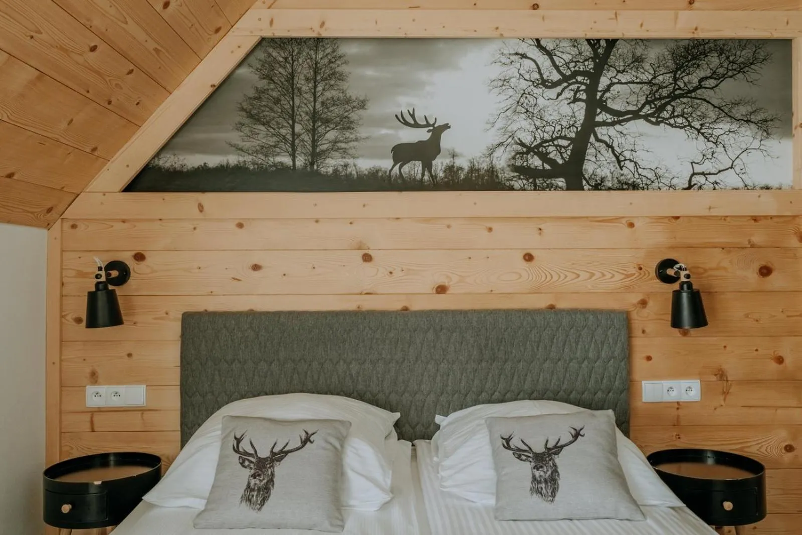 Bed in Willa Swoboda Garden Spa