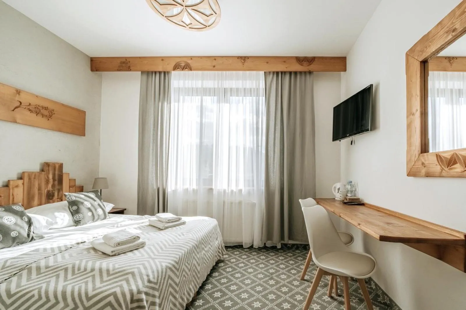 Bed in Willa Swoboda Garden Spa