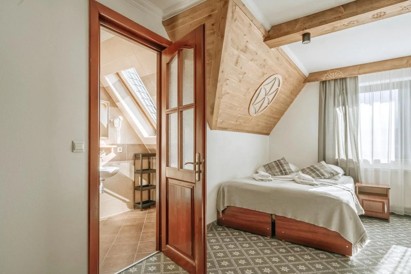 Bed in Willa Swoboda Garden Spa