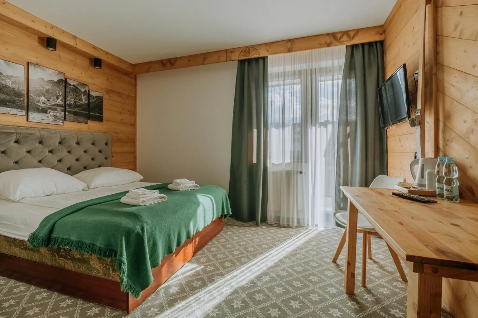 Bed in Willa Swoboda Garden Spa