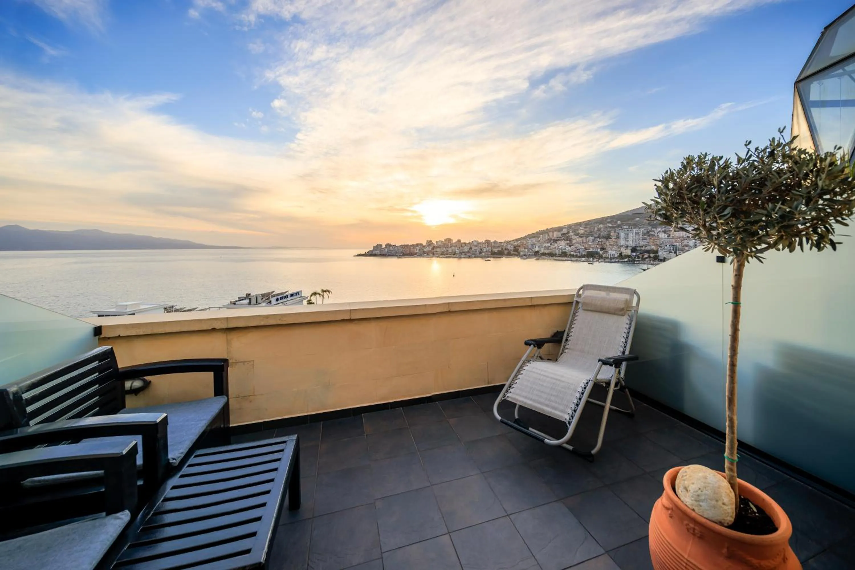 Balcony/Terrace in Hotel Brilant Saranda