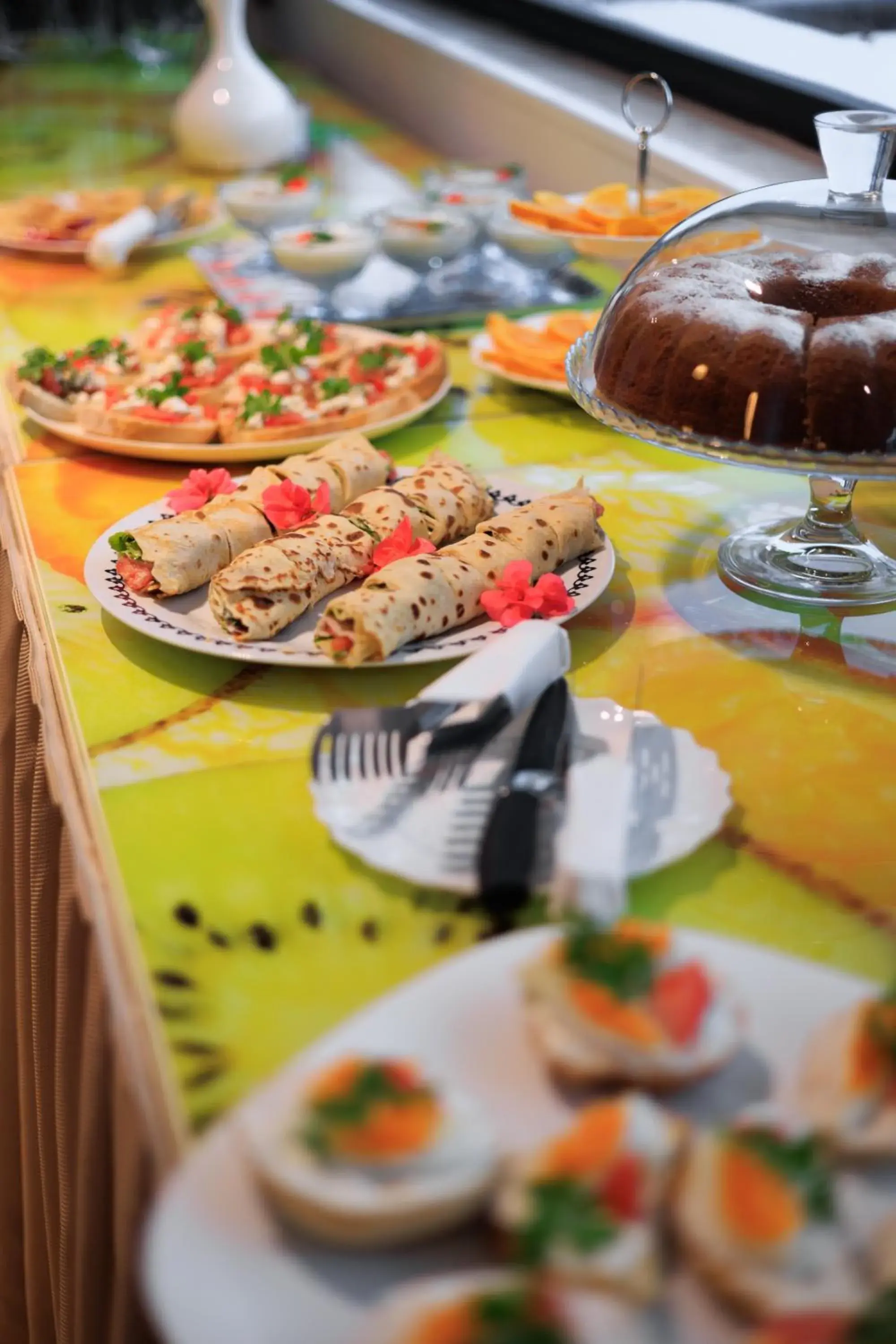 Buffet breakfast in Hotel Brilant Saranda Buffet breakfast in Hotel Brilant Saranda