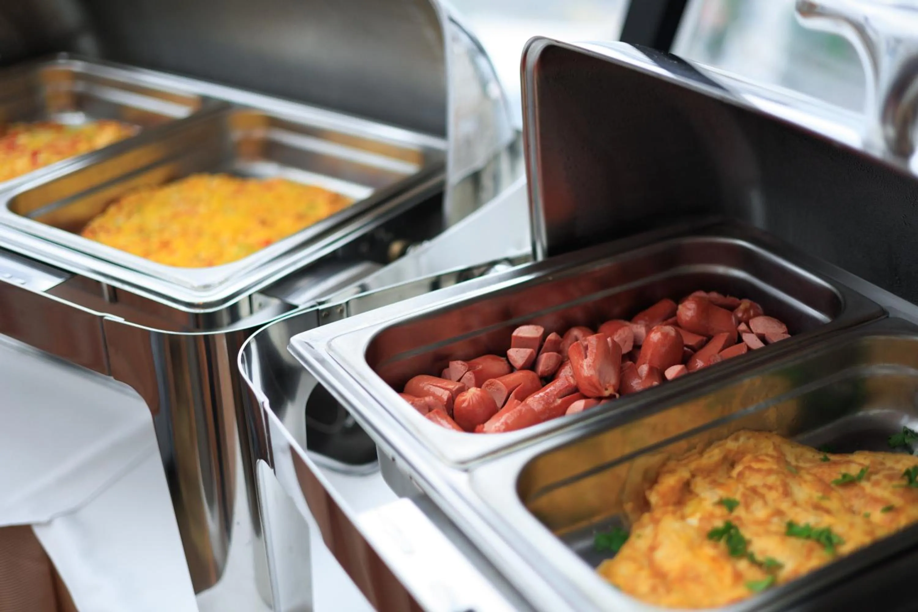 Buffet breakfast in Hotel Brilant Saranda