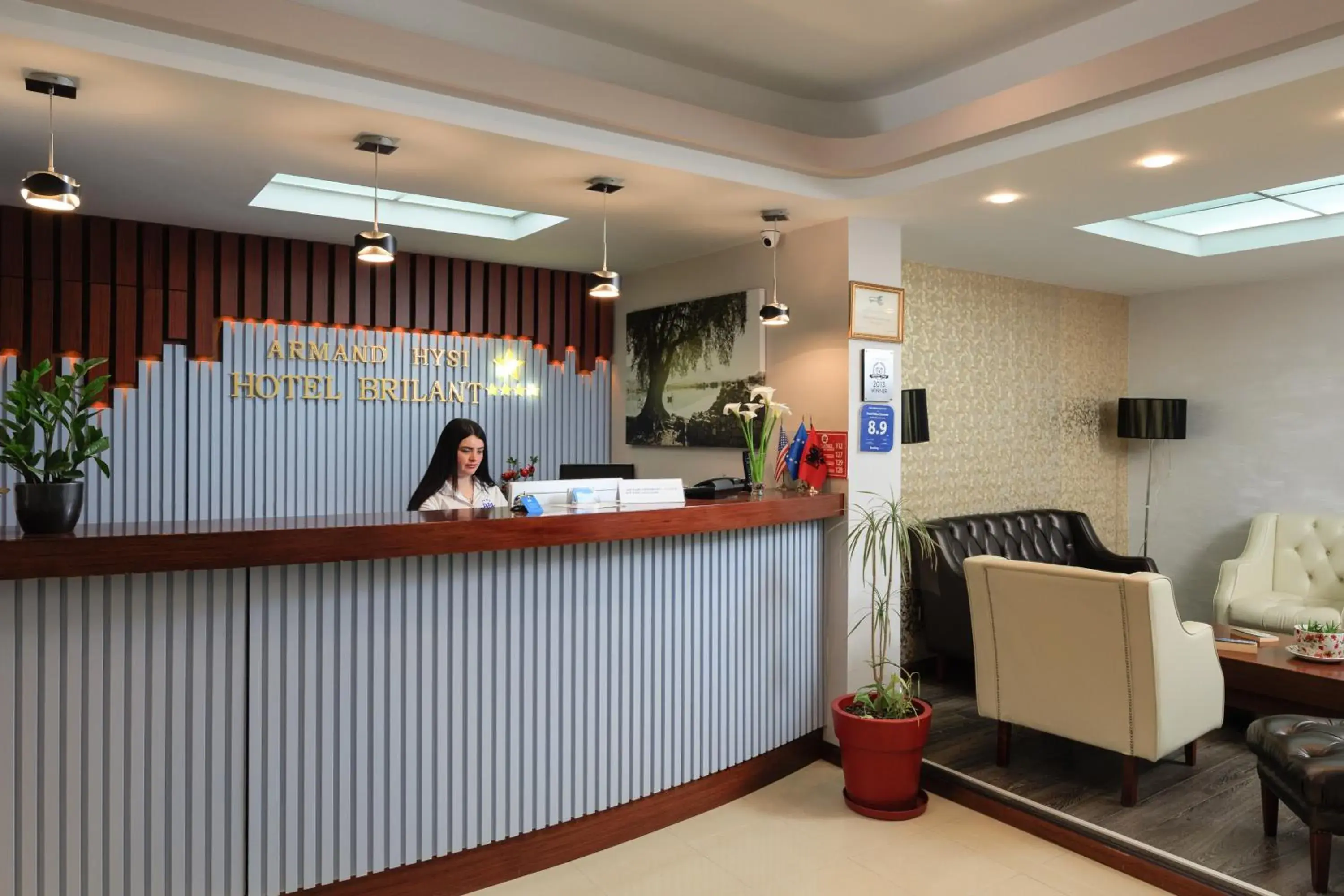 Lobby or reception in Hotel Brilant Saranda Lobby or reception in Hotel Brilant Saranda