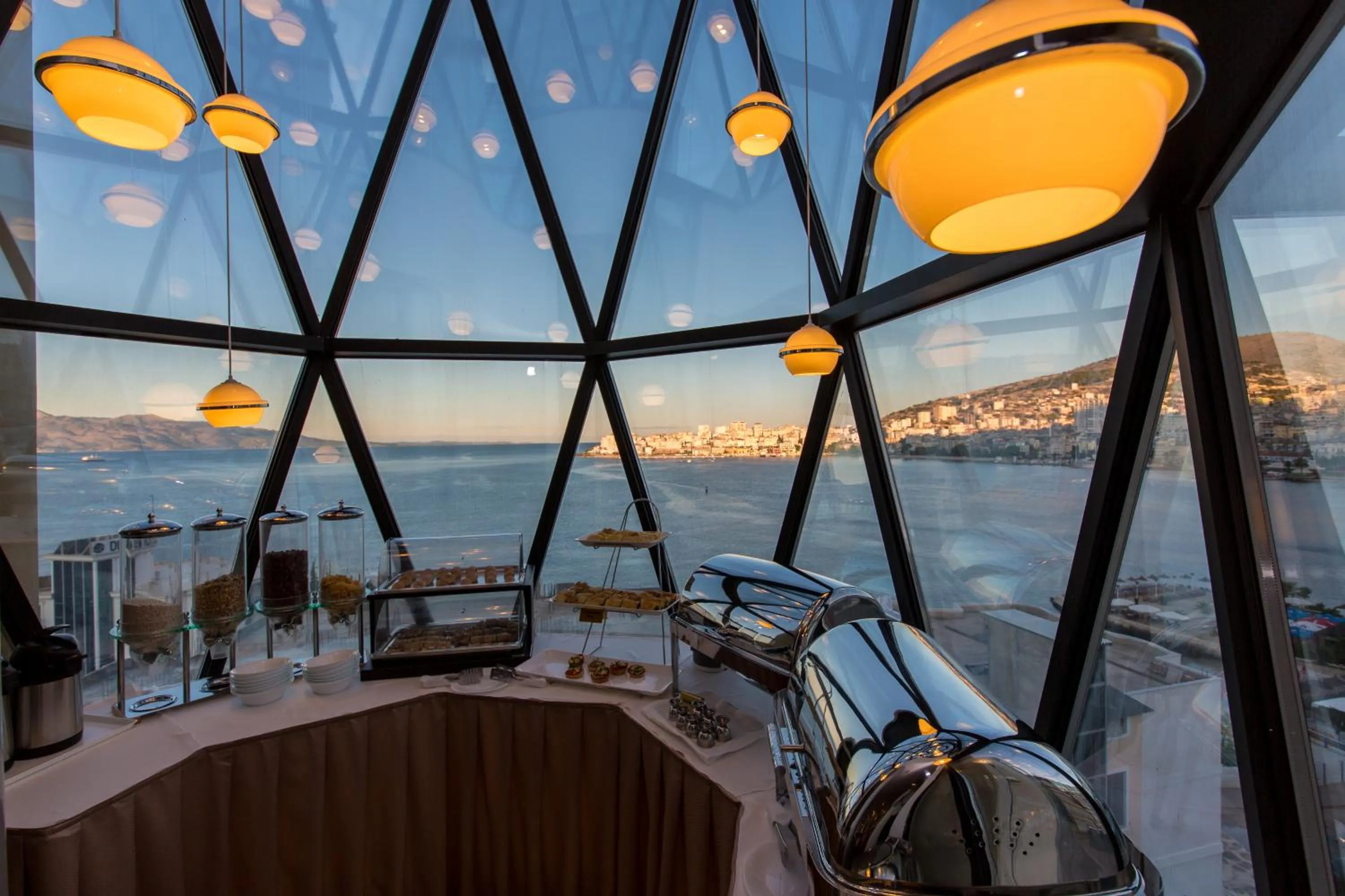 Buffet breakfast in Hotel Brilant Saranda