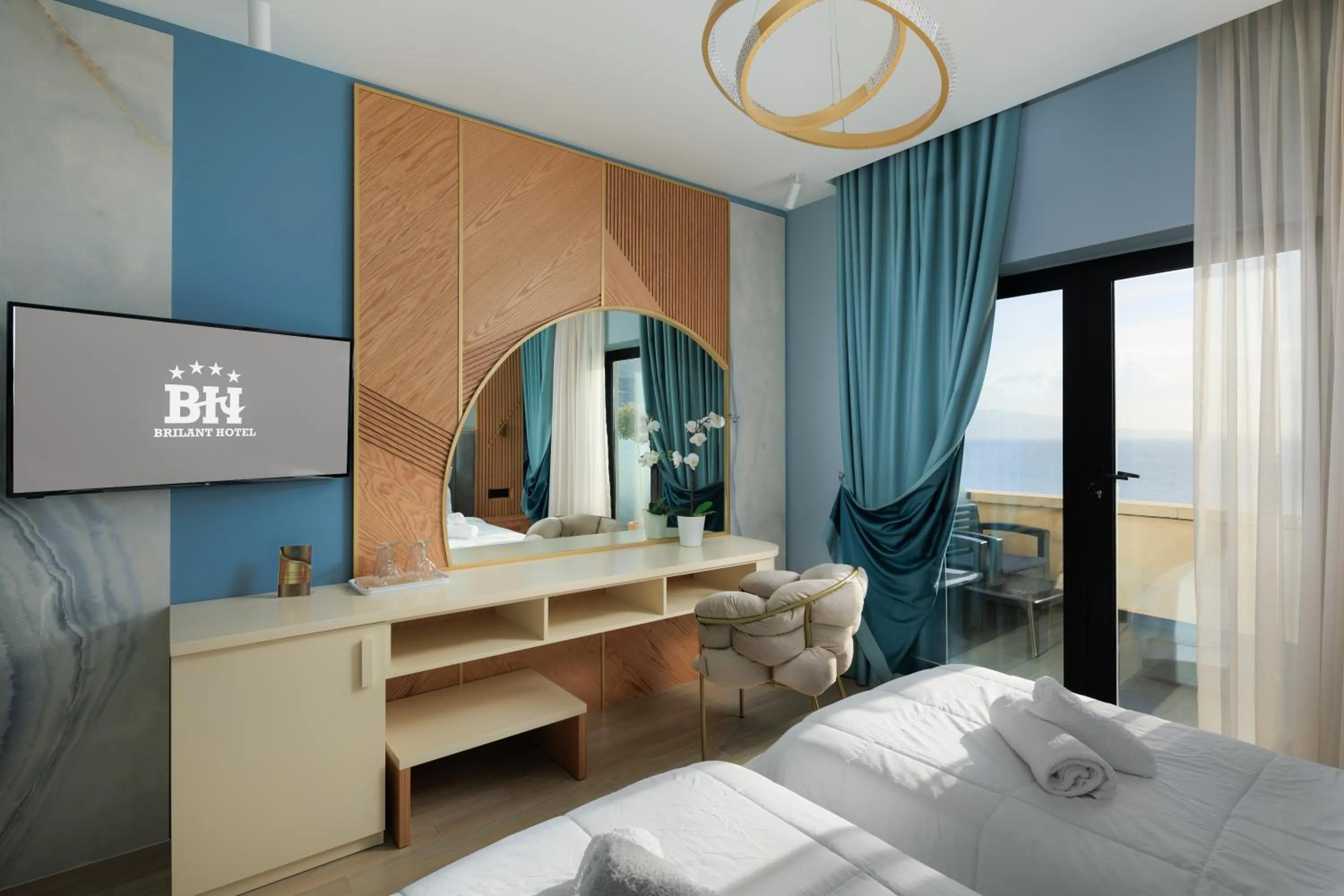 Photo of the whole room, Bed in Hotel Brilant Saranda