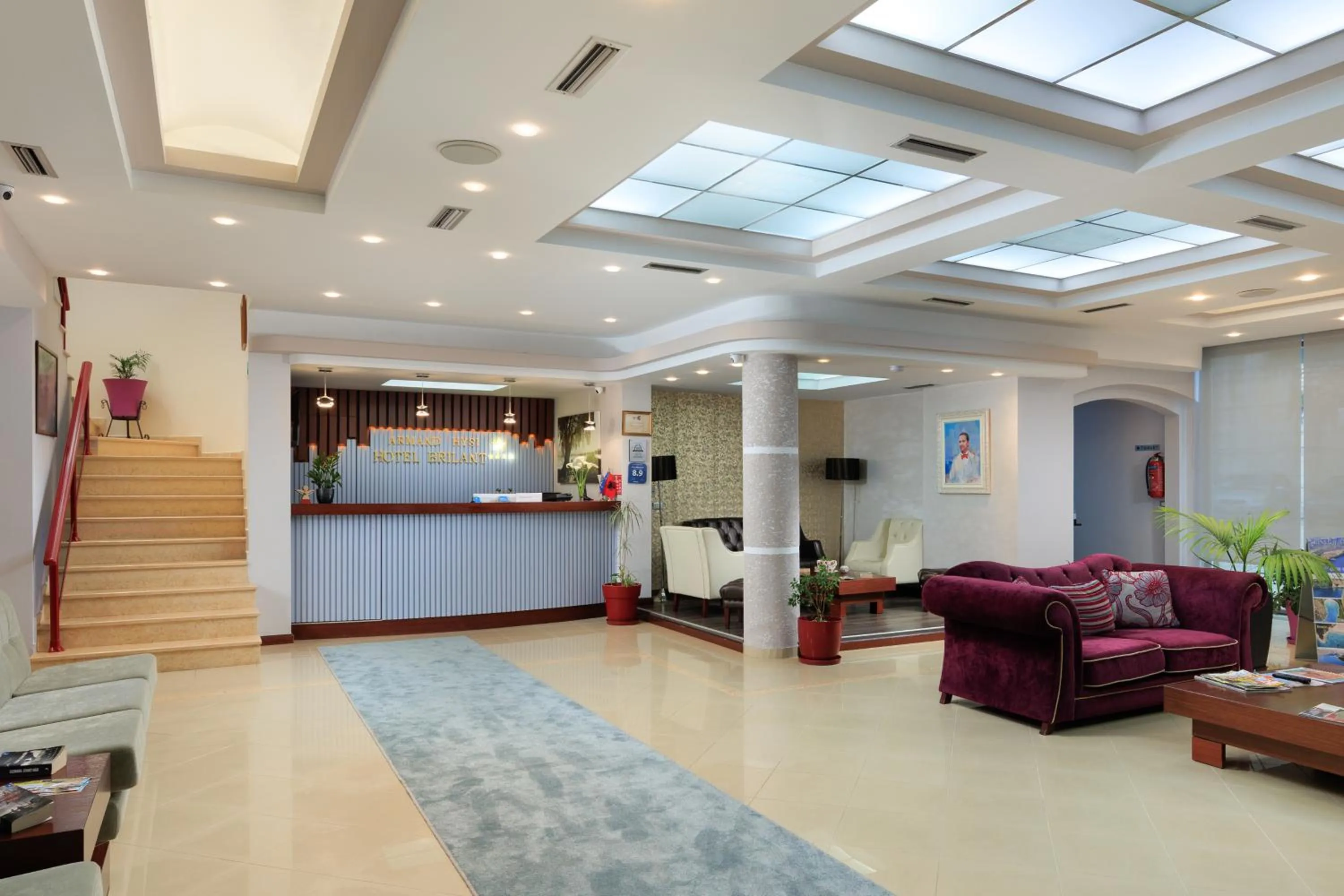 Lobby or reception in Hotel Brilant Saranda