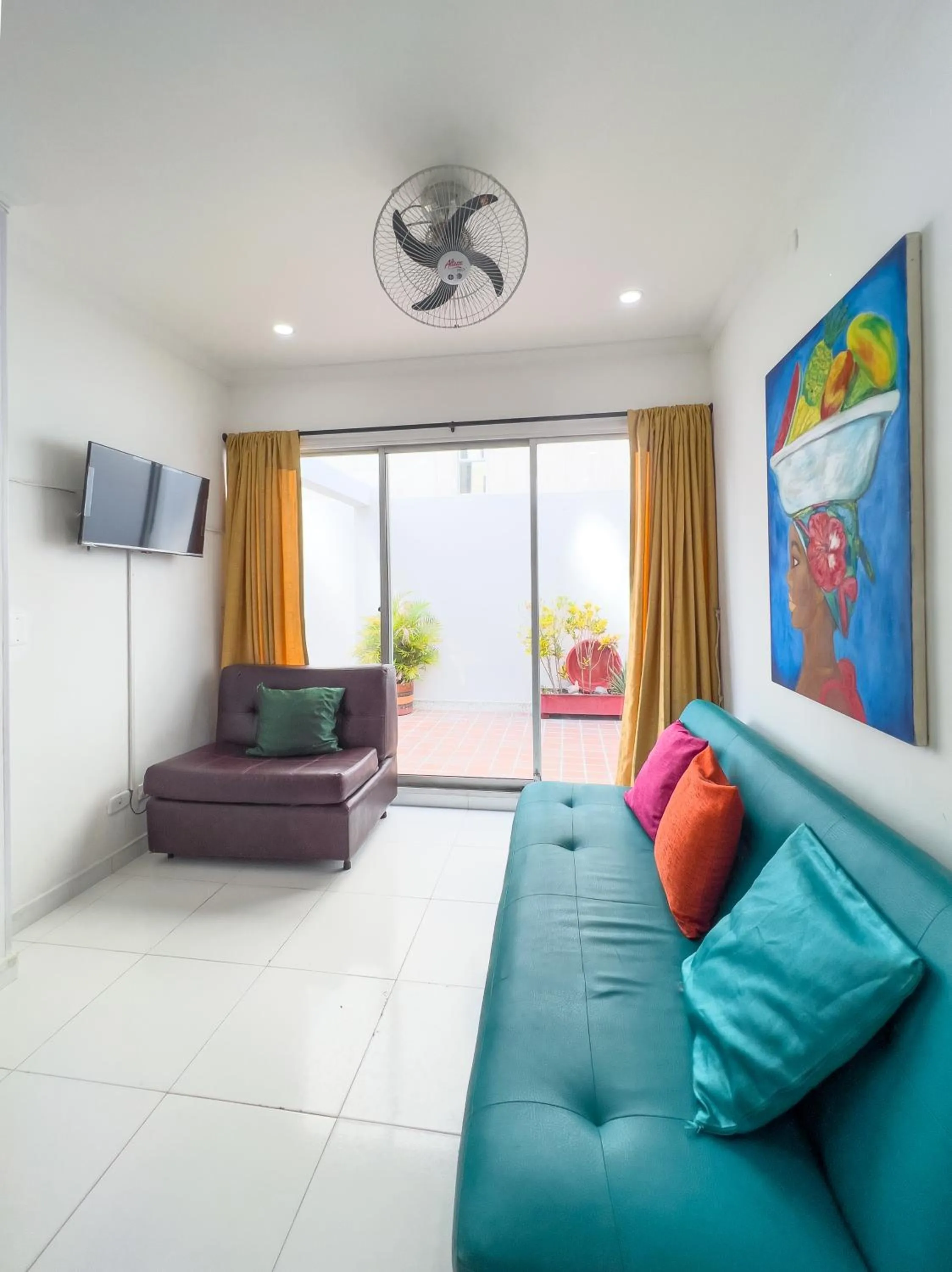 Living room in Apartamentos Playa Rodadero