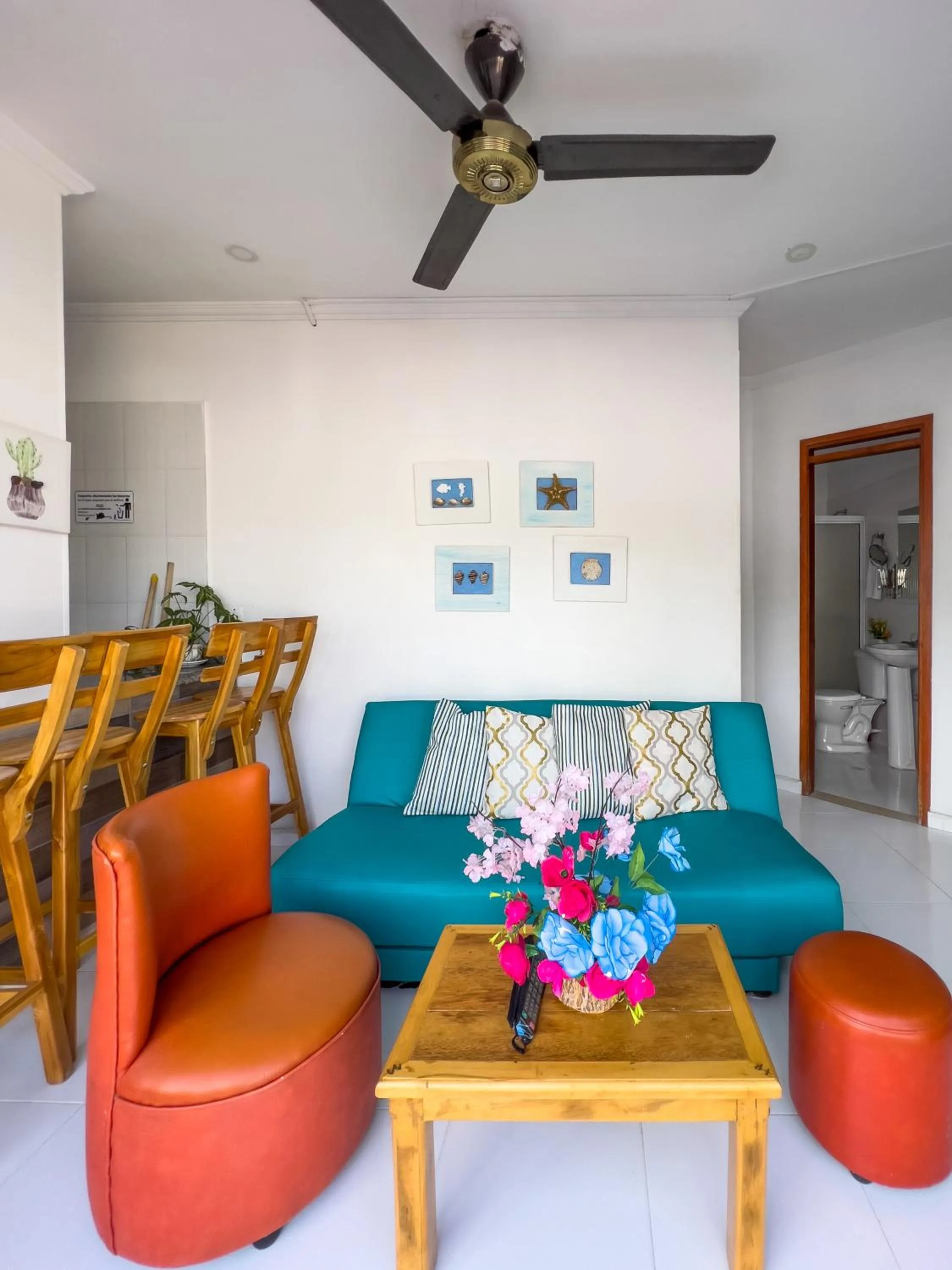 Living room in Apartamentos Playa Rodadero