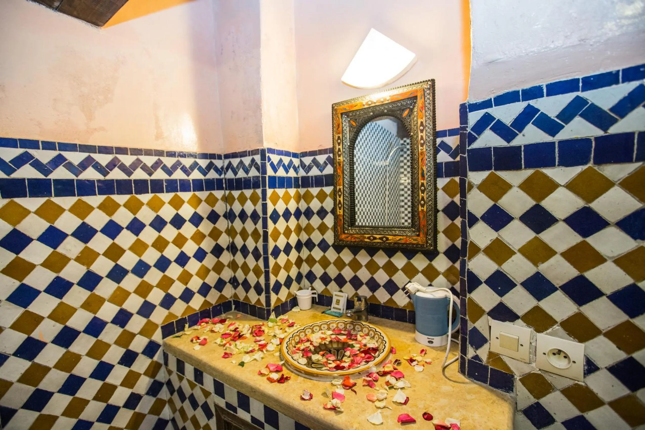 Bathroom in Riad Zina Fes - Elegance in the Heart of Fes