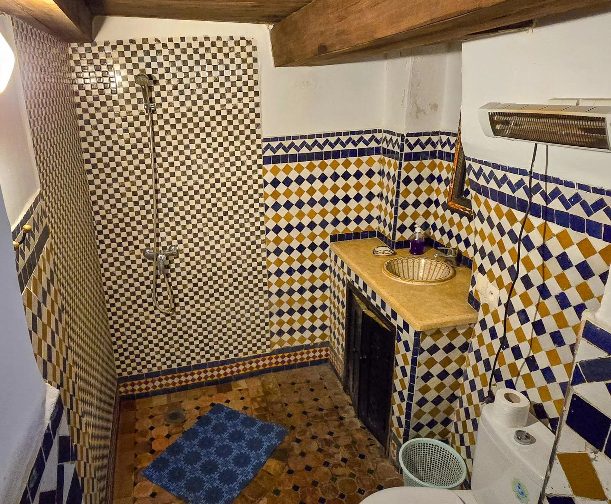 Bathroom in Riad Zina Fes - Elegance in the Heart of Fes