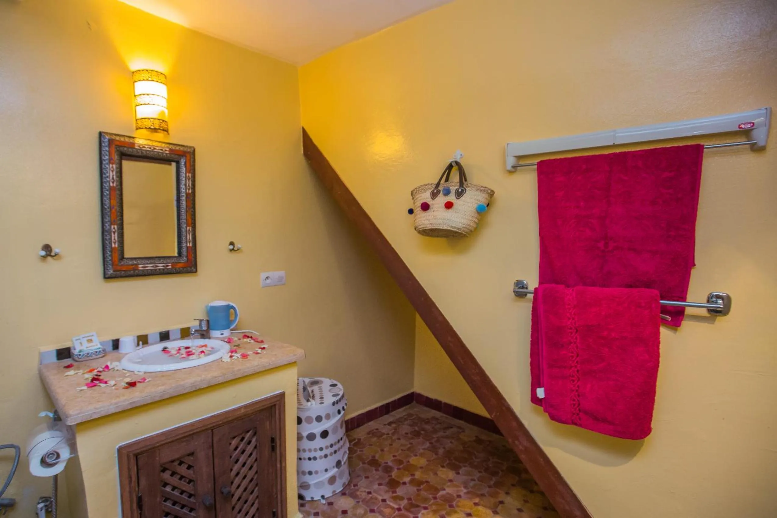 Bathroom in Riad Zina Fes - Elegance in the Heart of Fes