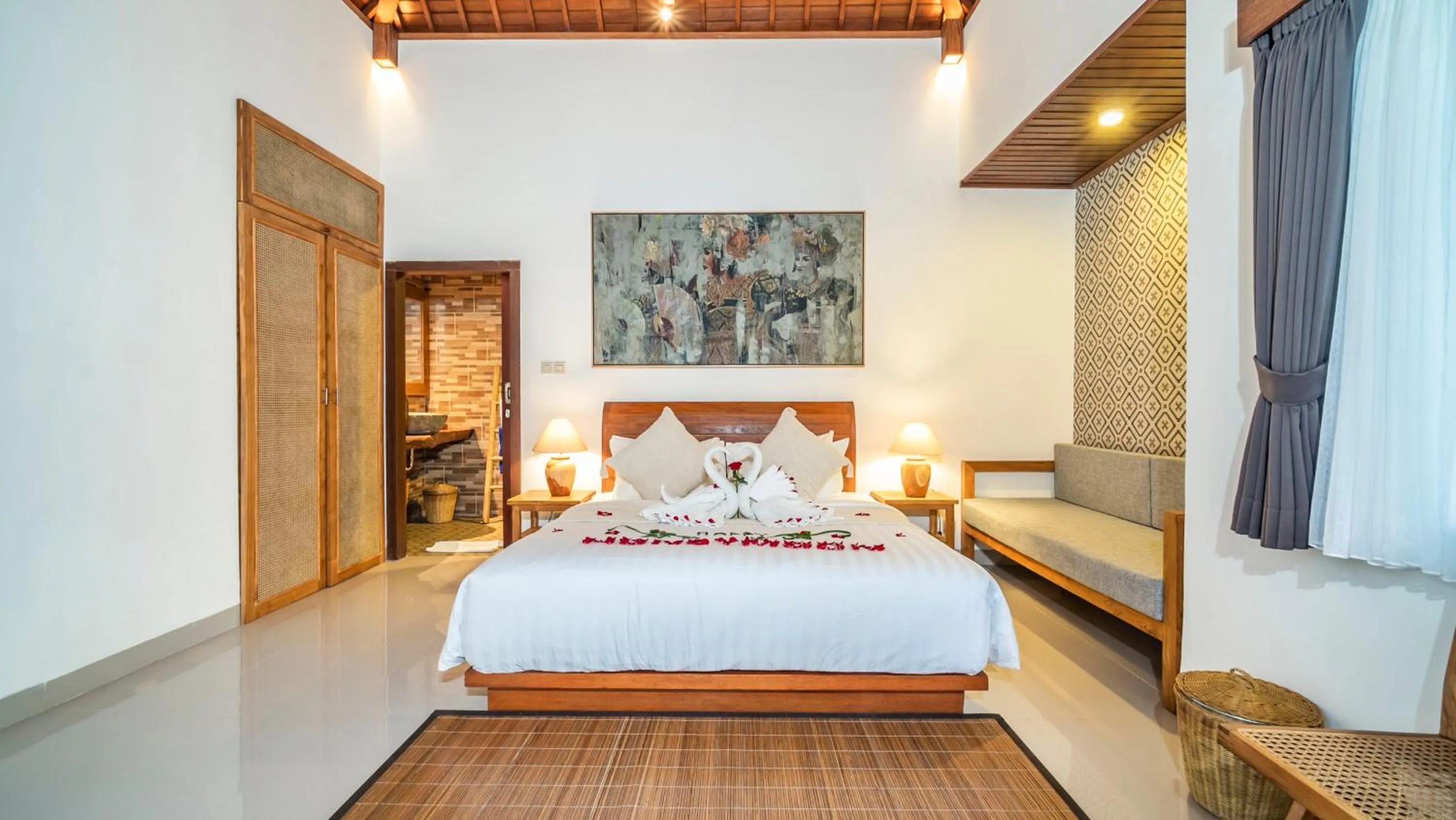 Bed in Uma Kakul Villas