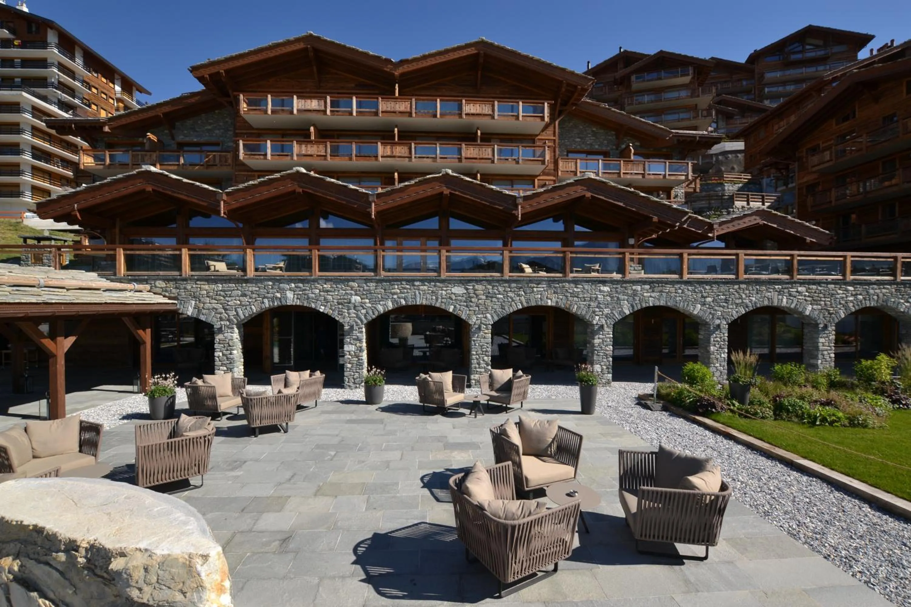 Balcony/Terrace in Nendaz 4 Vallées & SPA 4* Superior