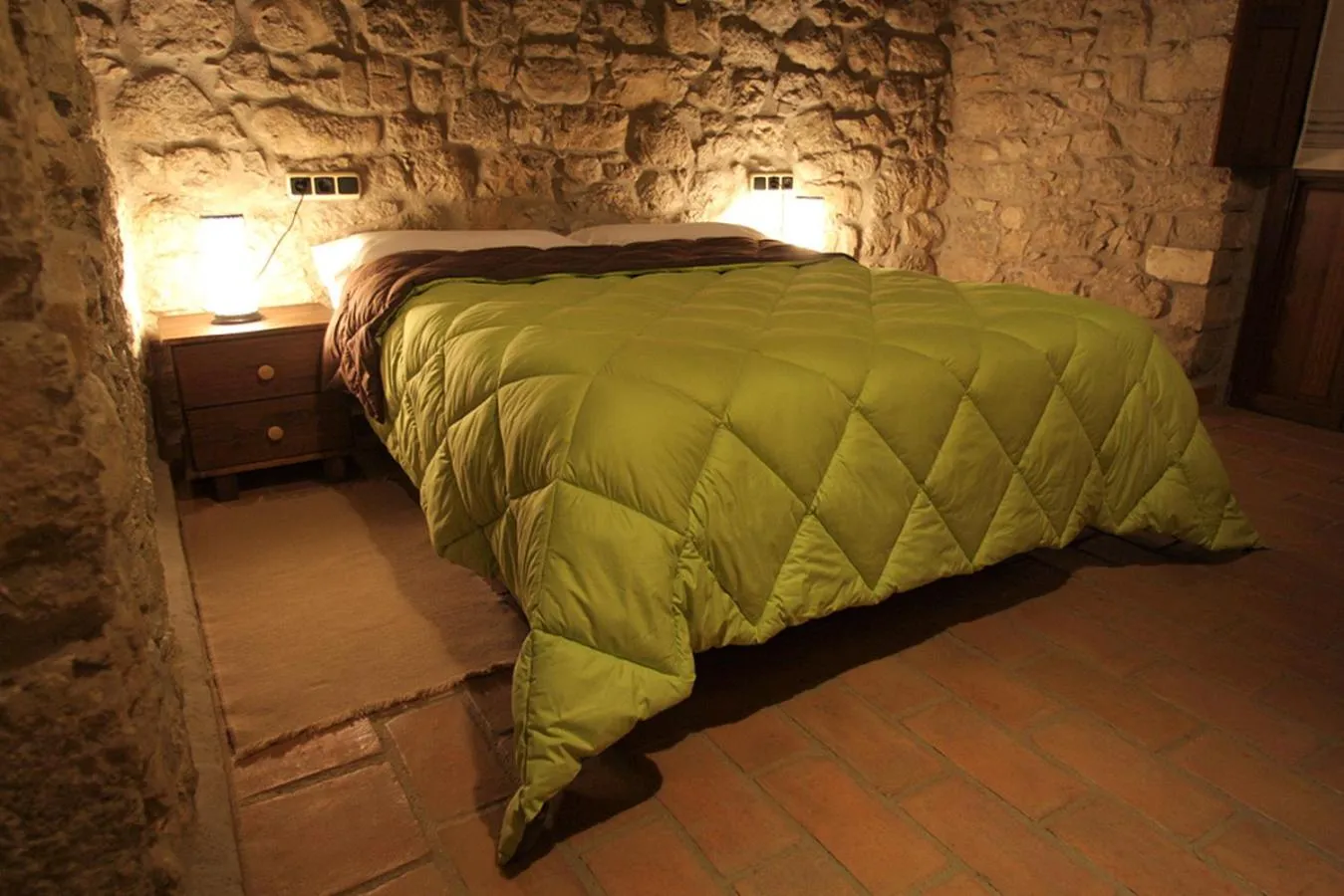 Bed in Hotel Rural Llerau