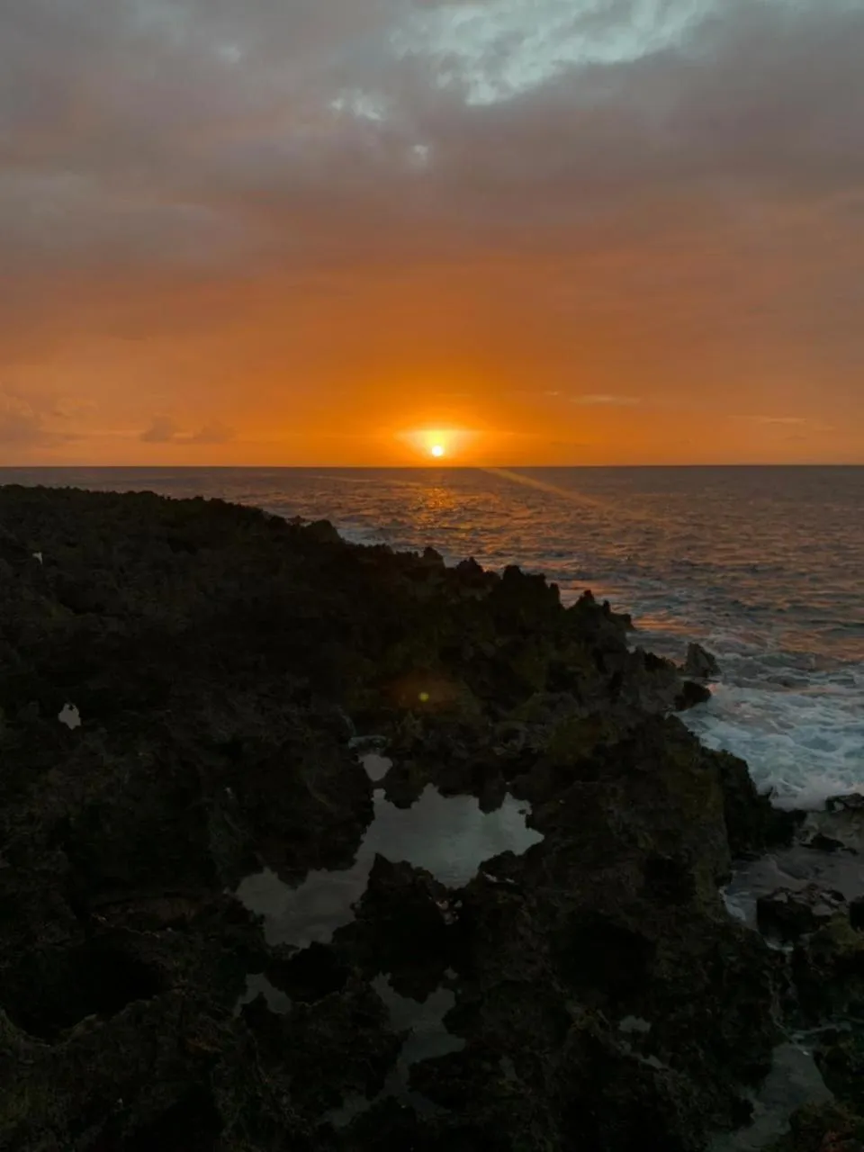 Sunset in Seagrape Plantation Resort & Dive Center