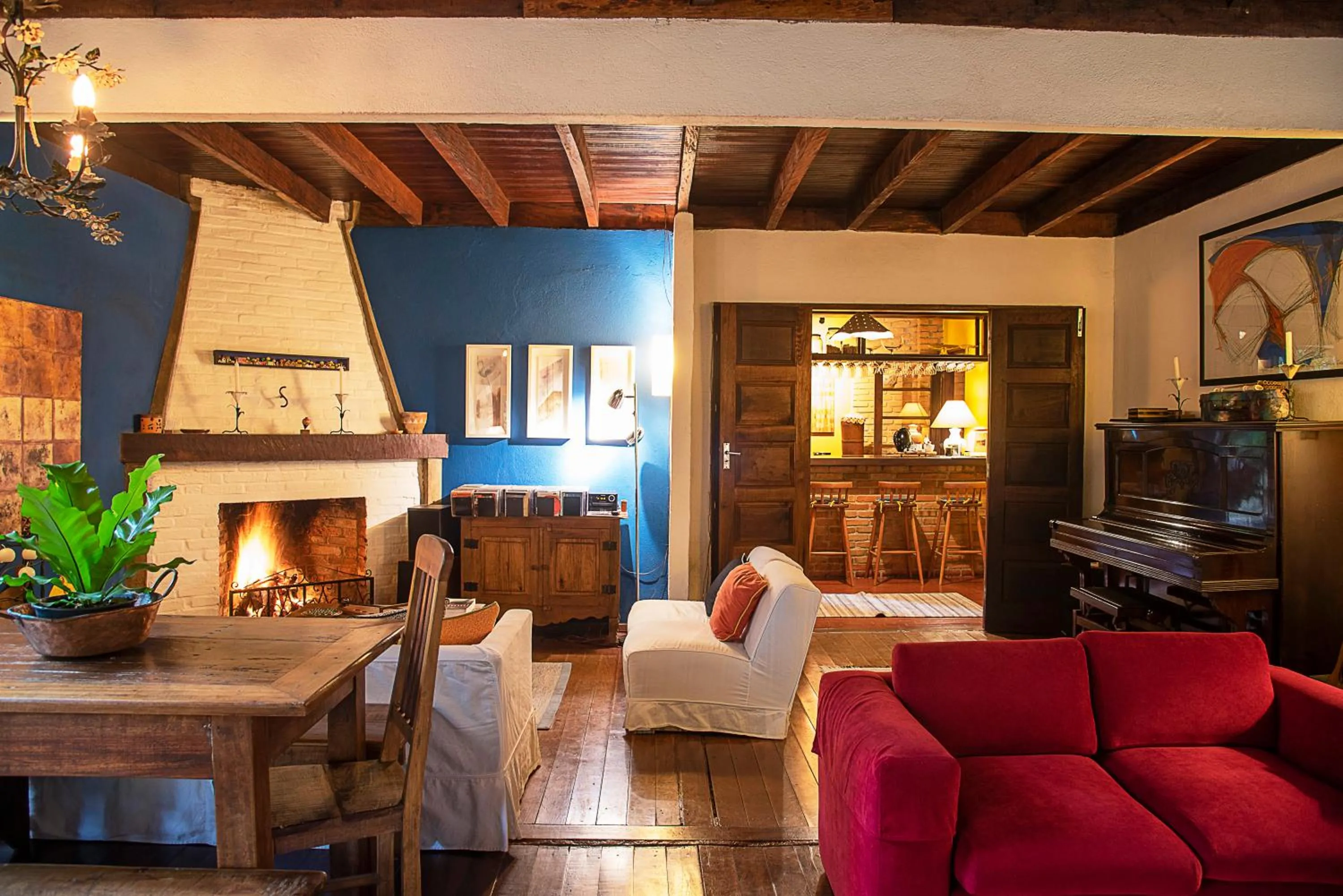 Living room in Pousada Casa Bonita