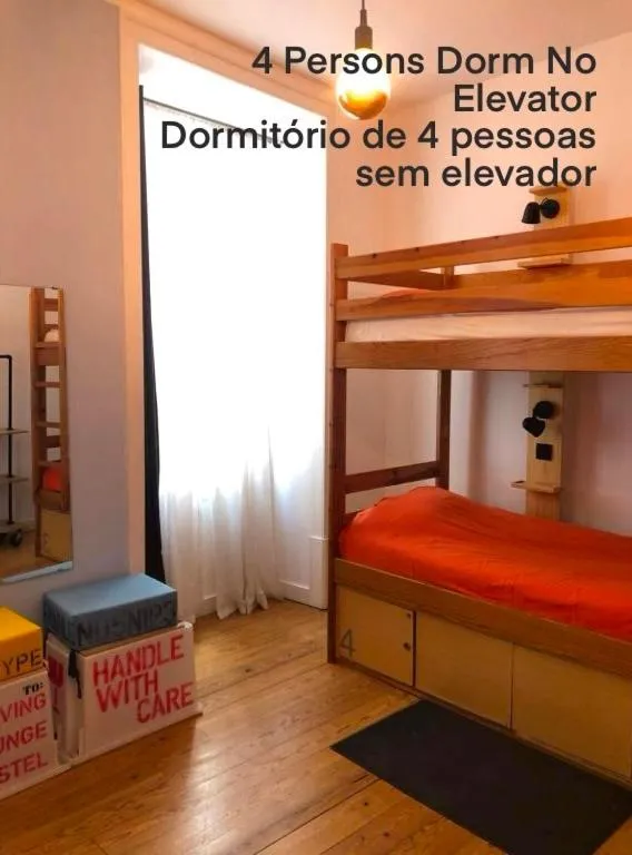 Bed in 4-Bed Mixed Dormitory Room in Living Lounge Hostel