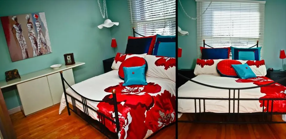 Bed in Gîte Chez Baza