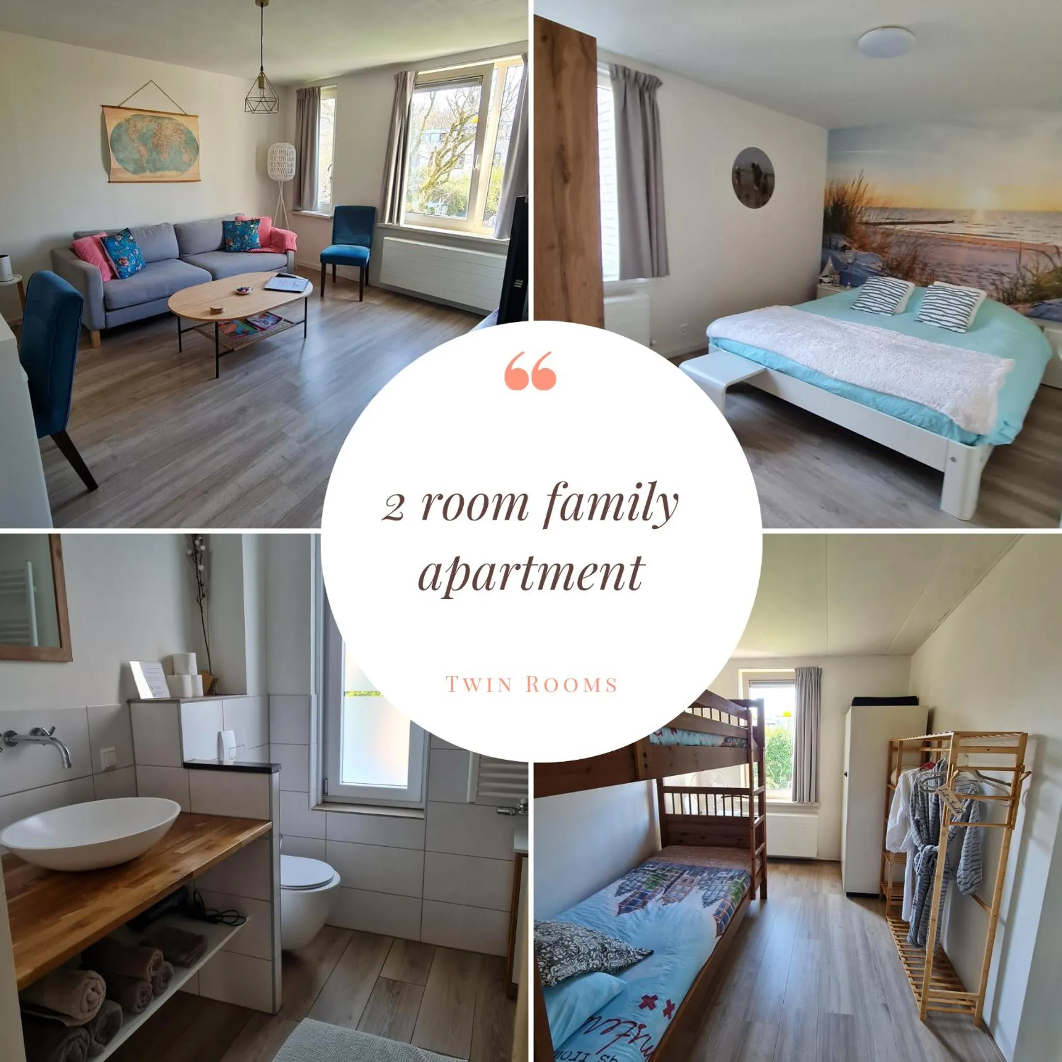 Two-Bedroom Apartment - single occupancy in Bed & Breakfast de Koepeltjes