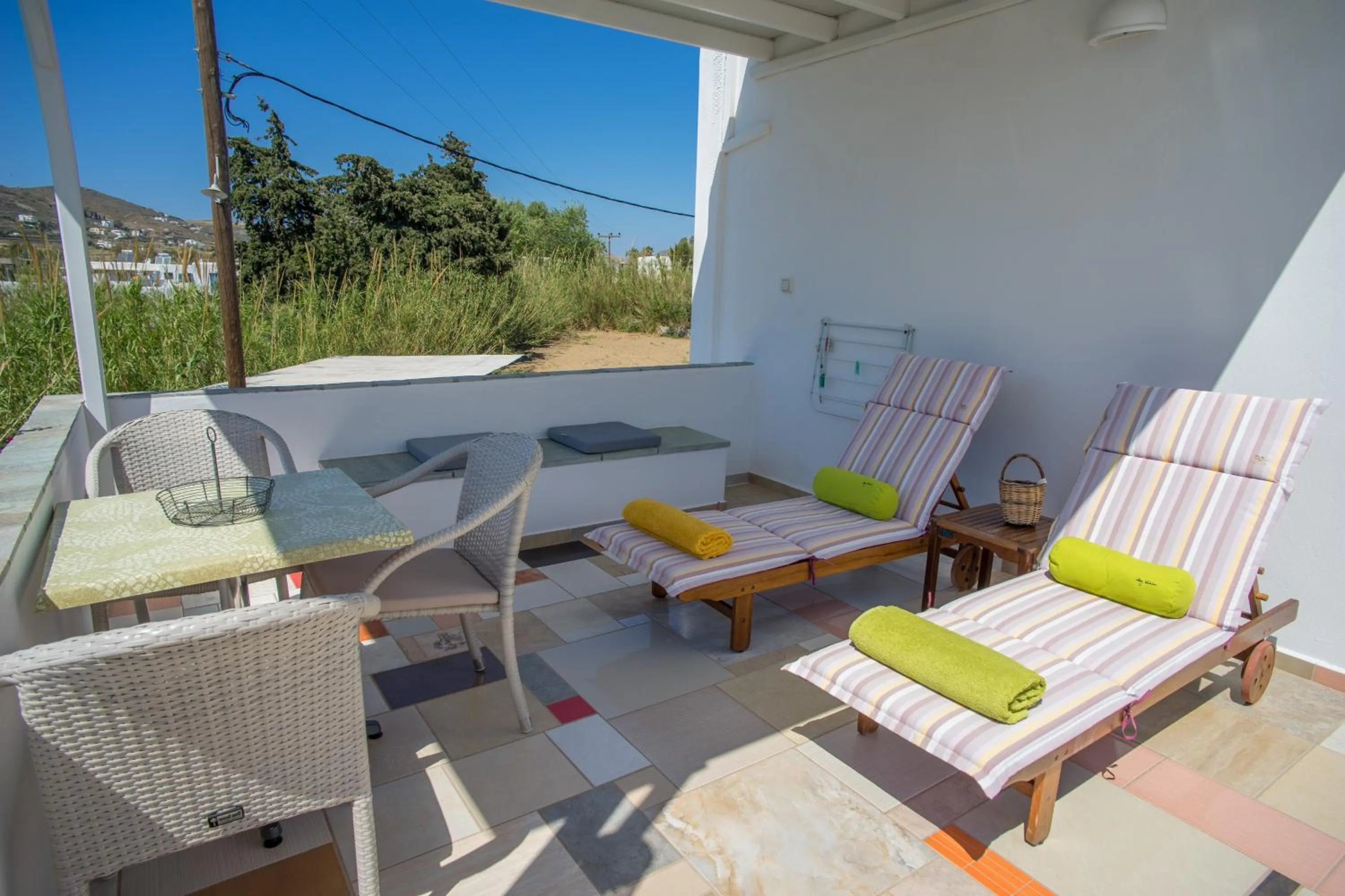 Balcony/Terrace in Cyclades Studios