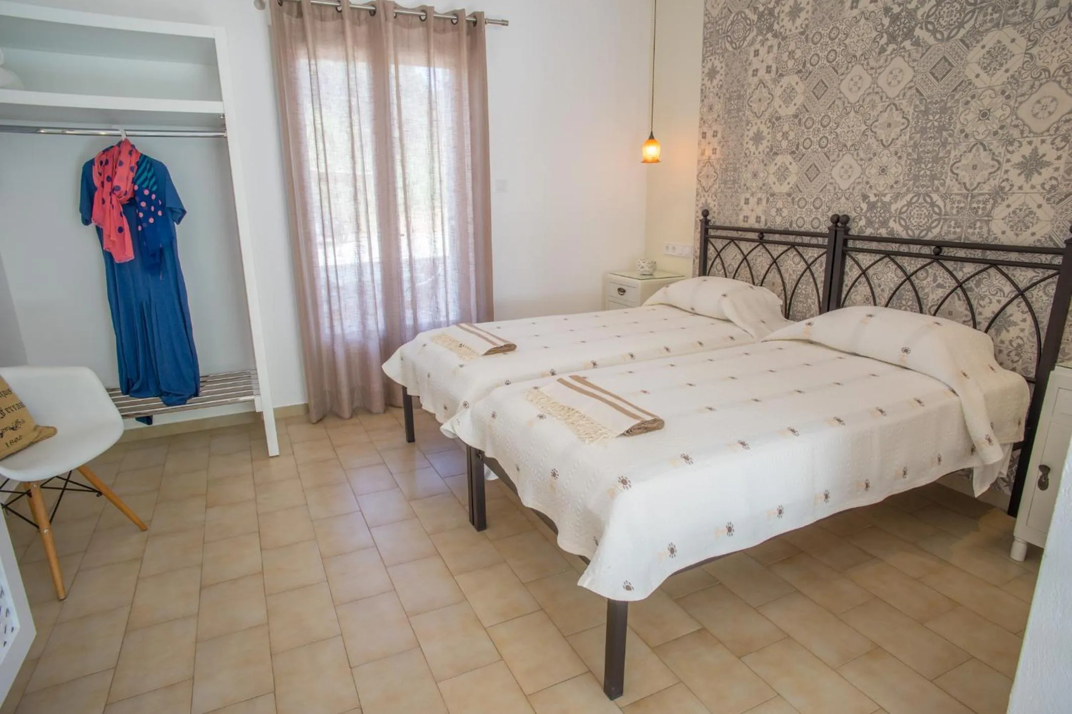 Bed in Cyclades Studios