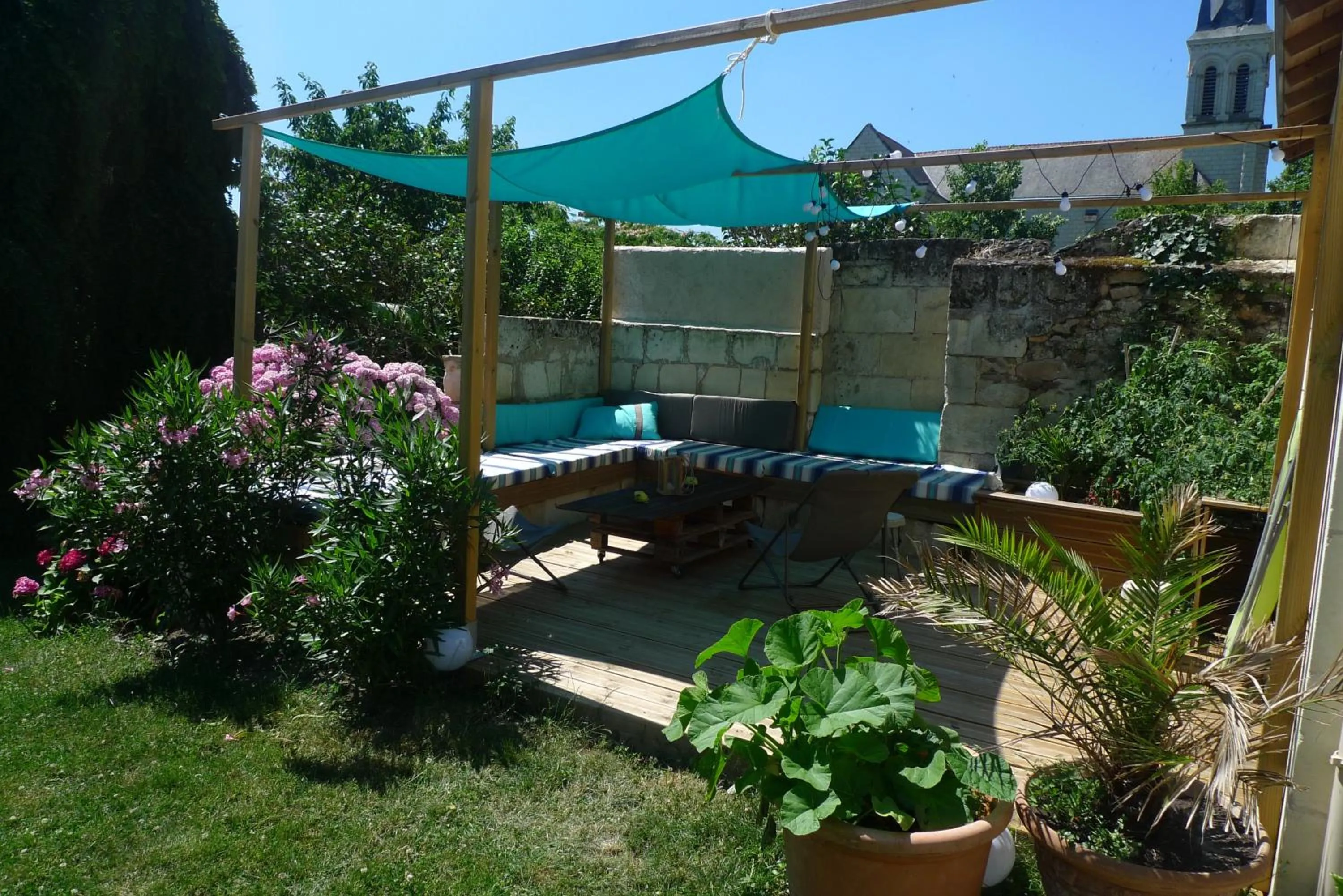 Patio in La douceur Saumuroise avec petit déjeuner