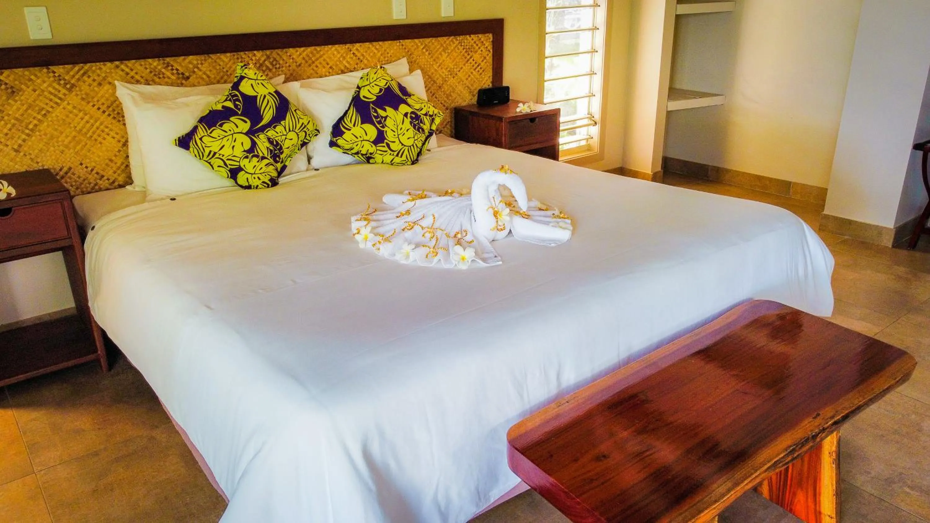 Bed in Saletoga Sands Resort & Spa