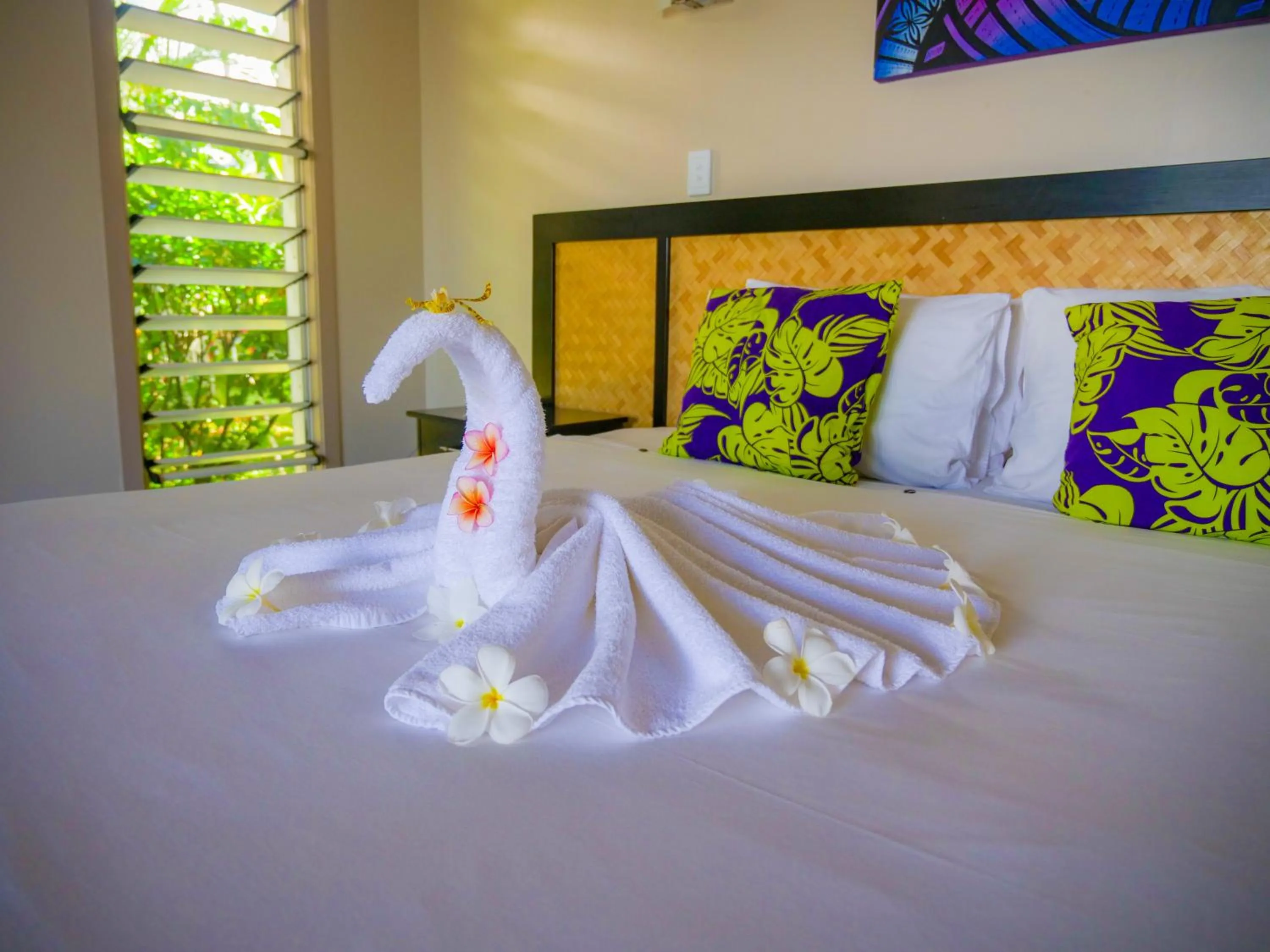 Bed in Saletoga Sands Resort & Spa