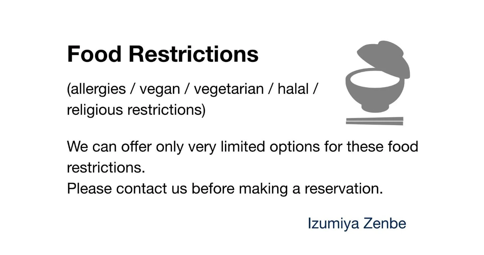 Dinner in Izumiya Zenbe