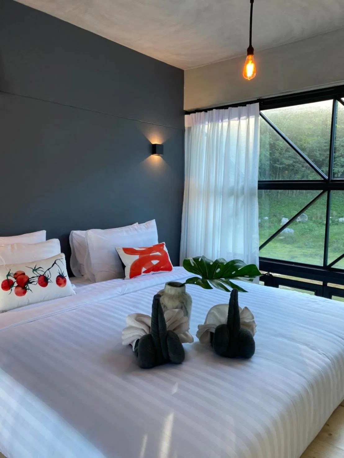 Bed in Adoor hotel Khao Yai