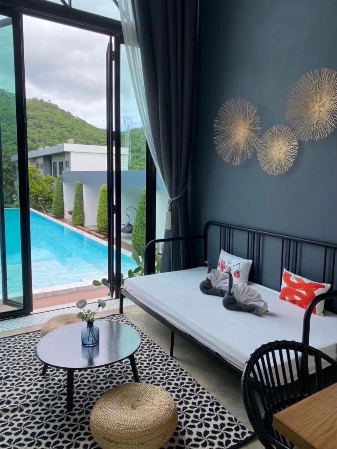 Bed in Adoor hotel Khao Yai