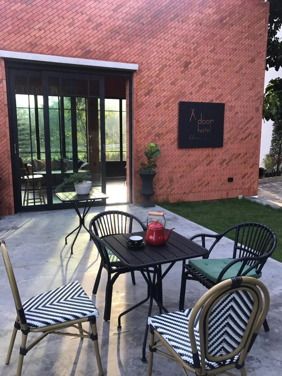 Patio in Adoor hotel Khao Yai