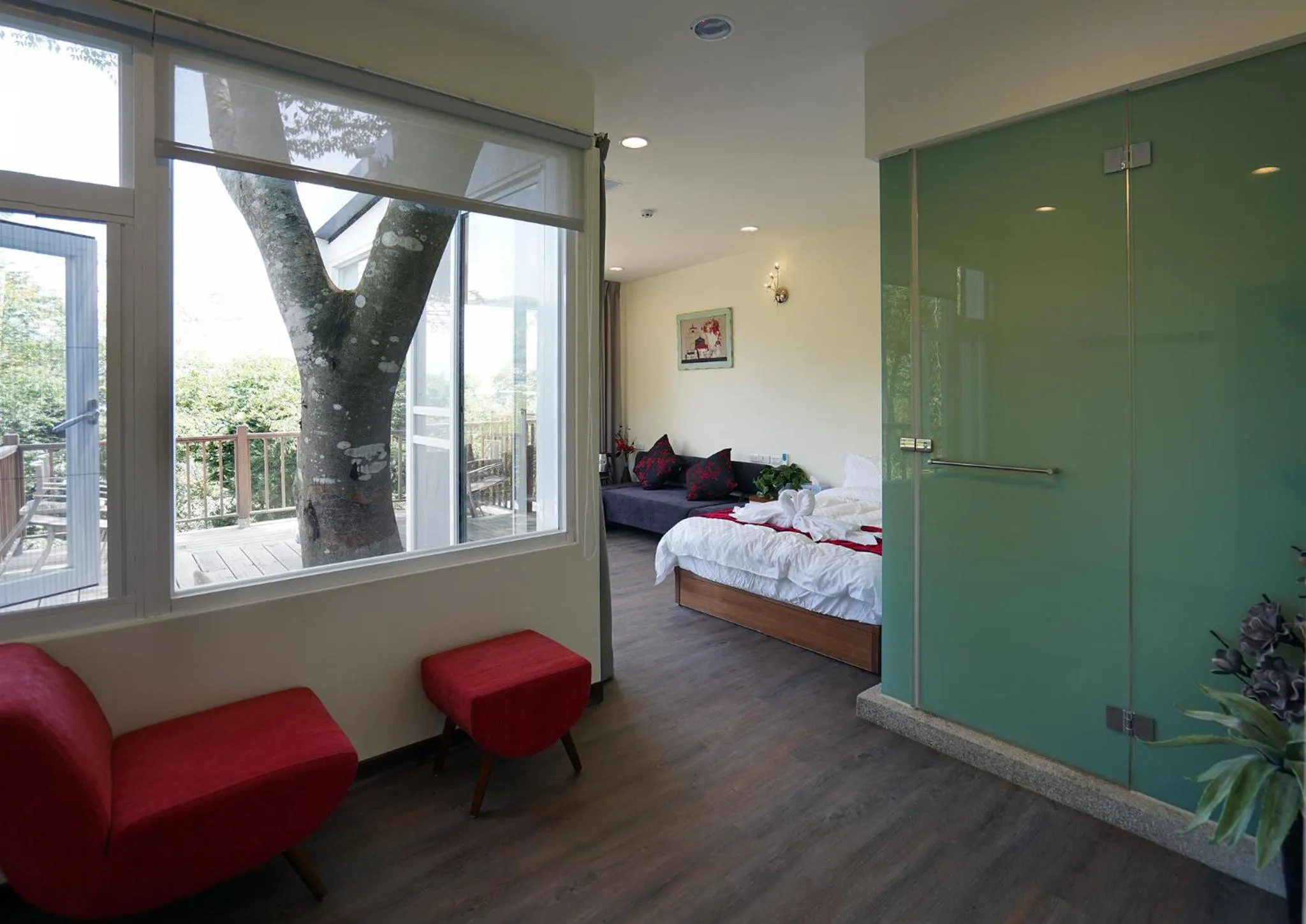 Bed in SunSweet House